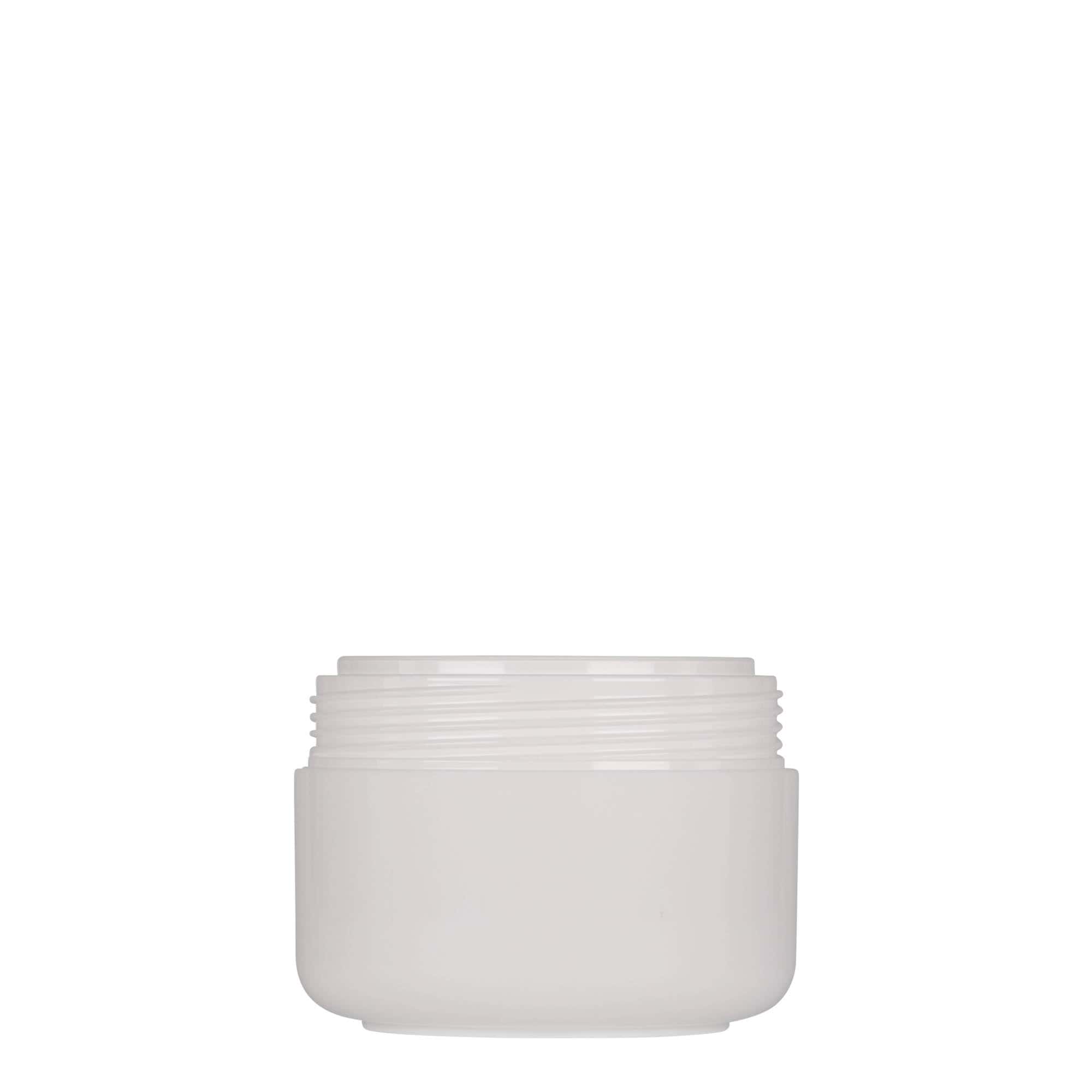100 ml plastburk 'Bianca', PP, vit, öppning: skruvlock