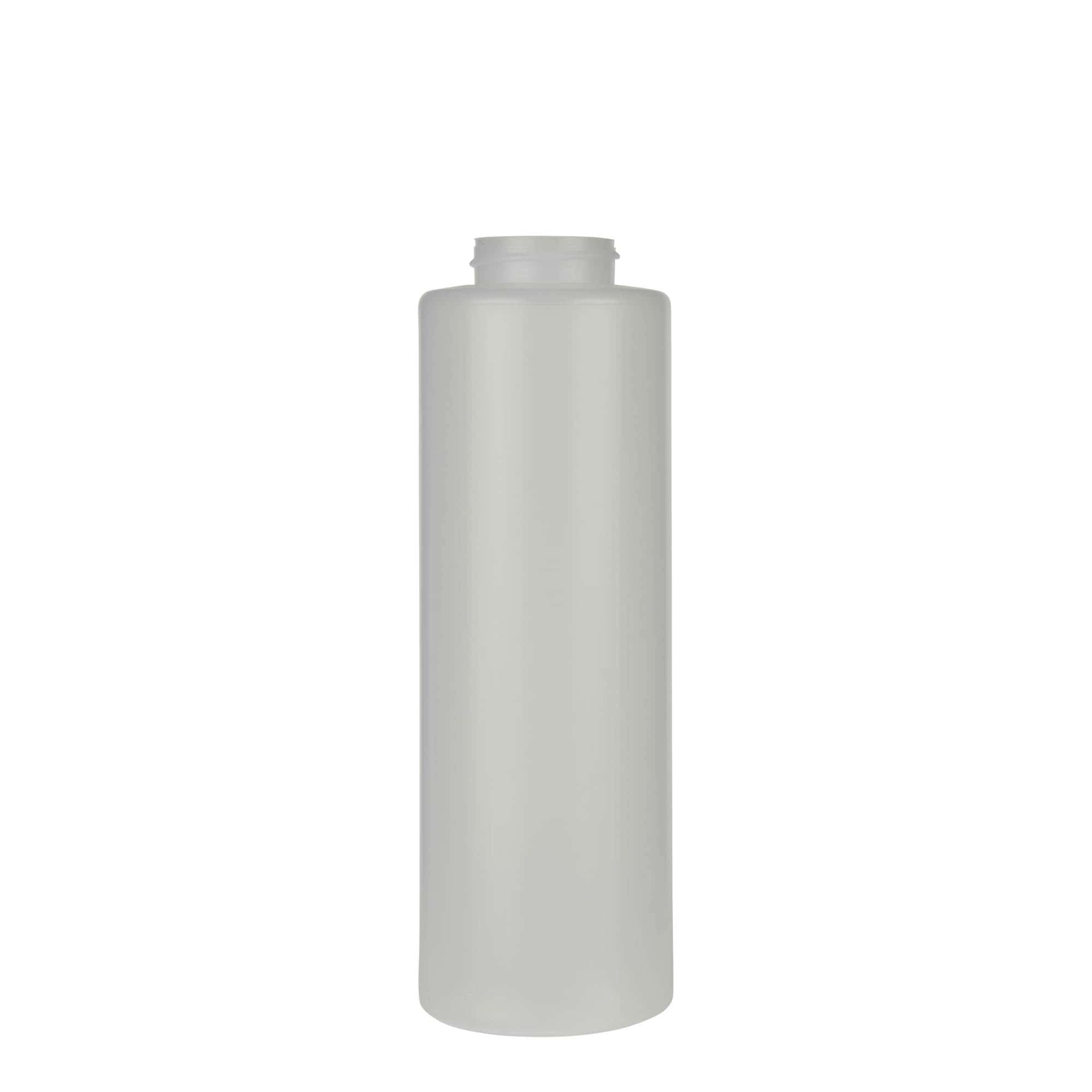 500 ml såsflaska, LDPE-plast, natur, mynning: 38/400