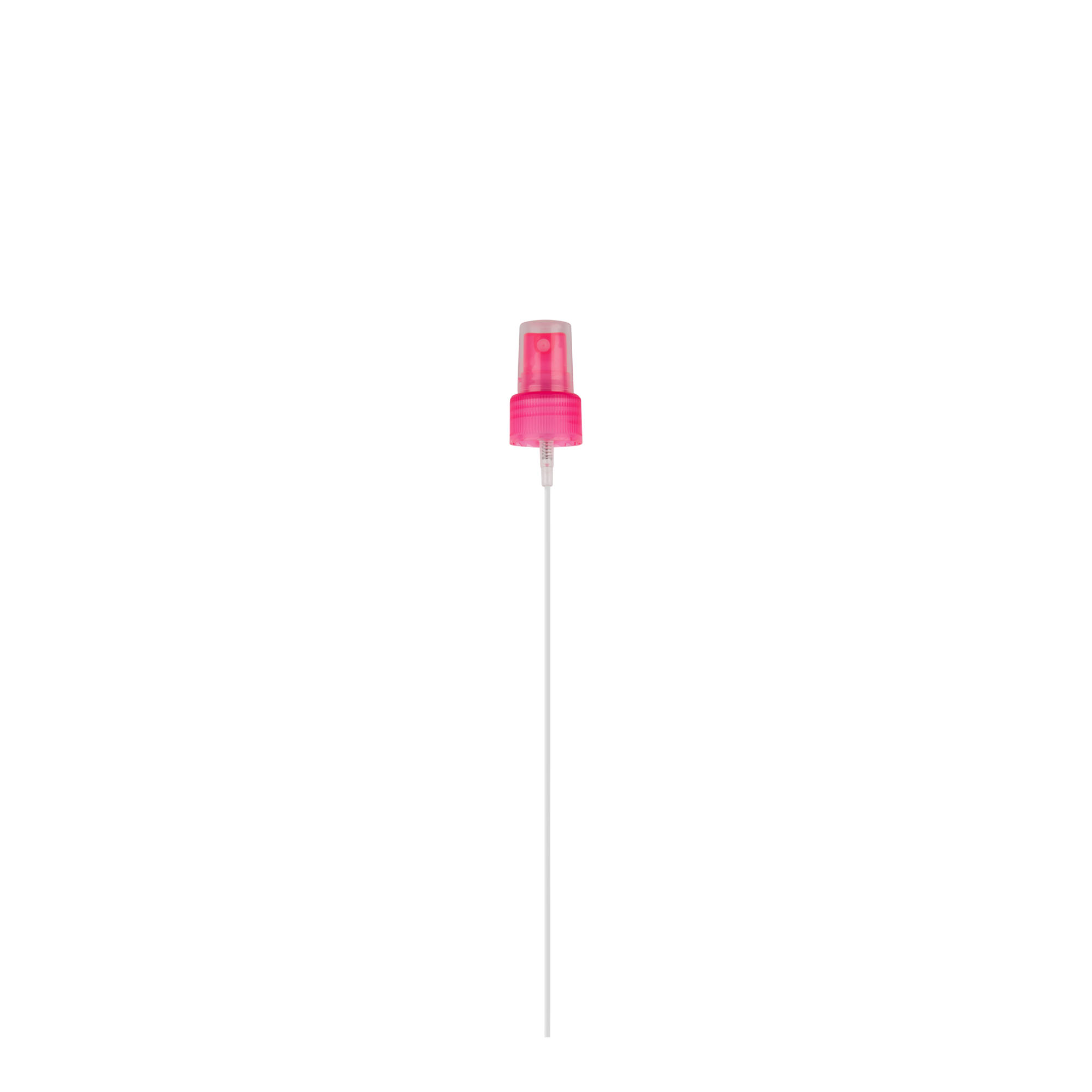 Skruvlock sprayfördelare, PP-plast, rosa, för mynning: 24/410