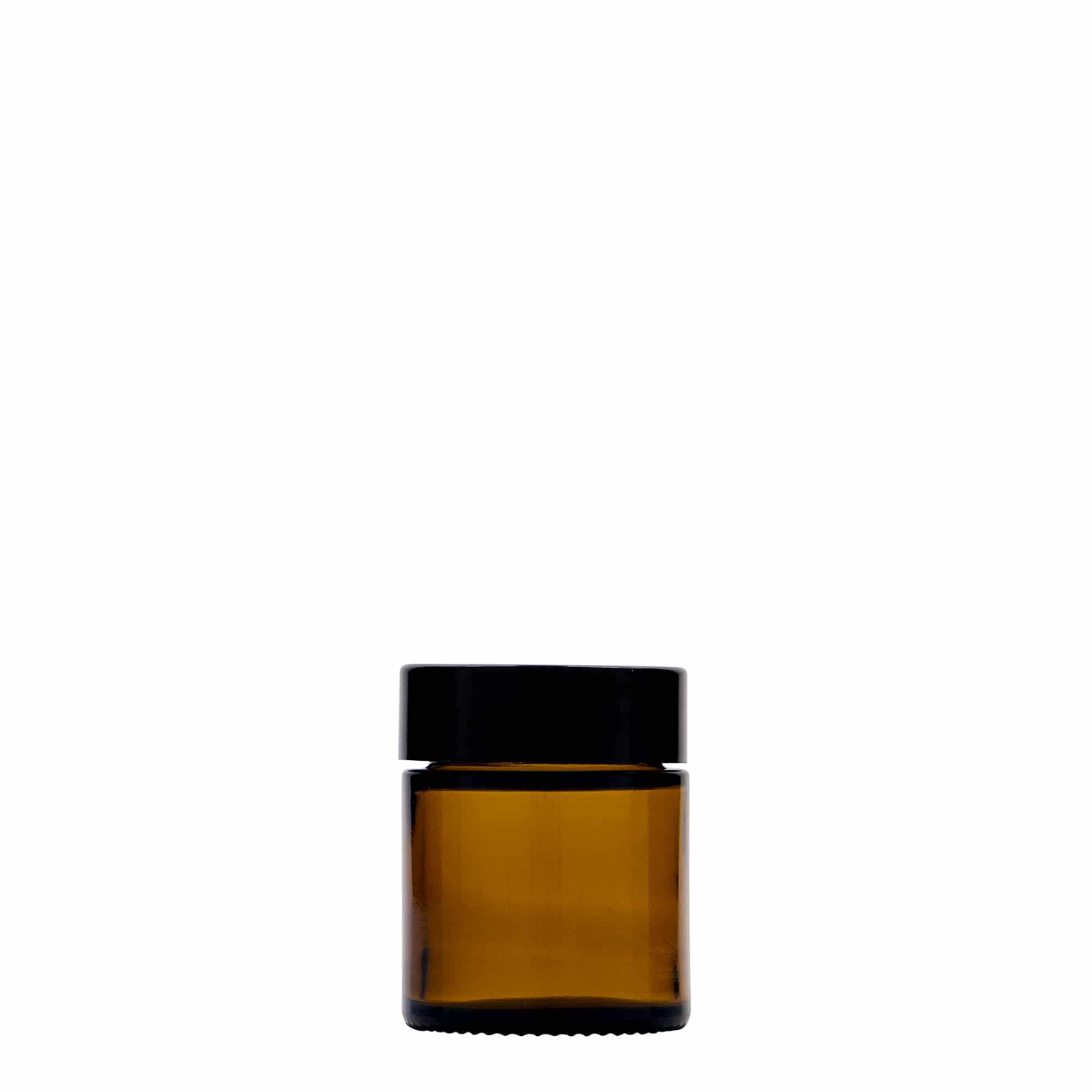 30 ml burk 'Brown Line', glas, brun, öppning: skruvlock