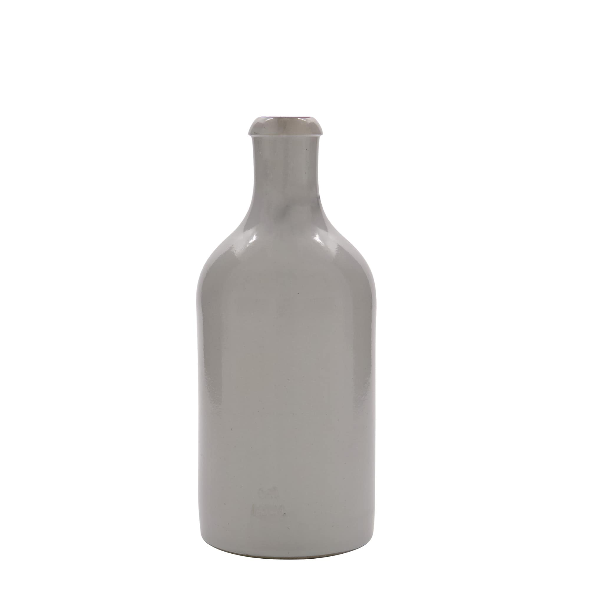500 ml lerkrus, stengods, vitt, öppning: bygelstängning