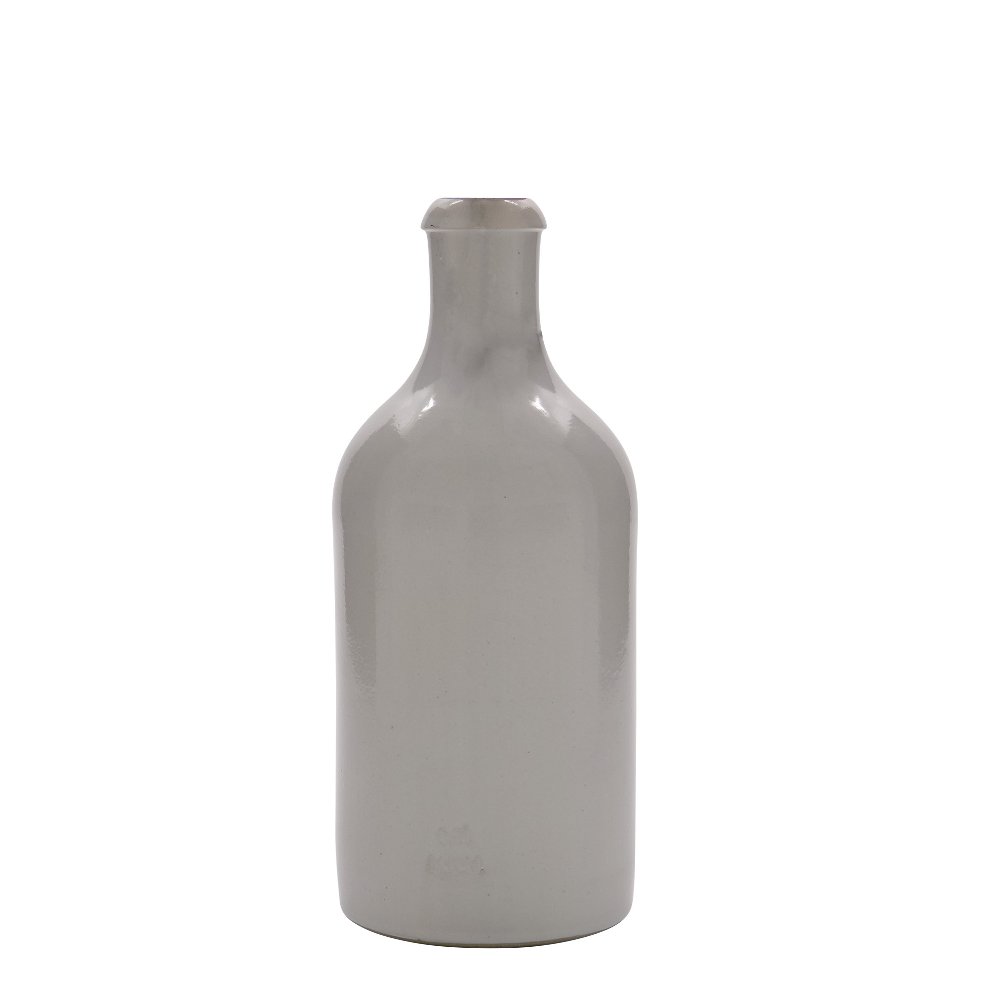 500 ml lerkrus, stengods, vitt, öppning: bygelstängning