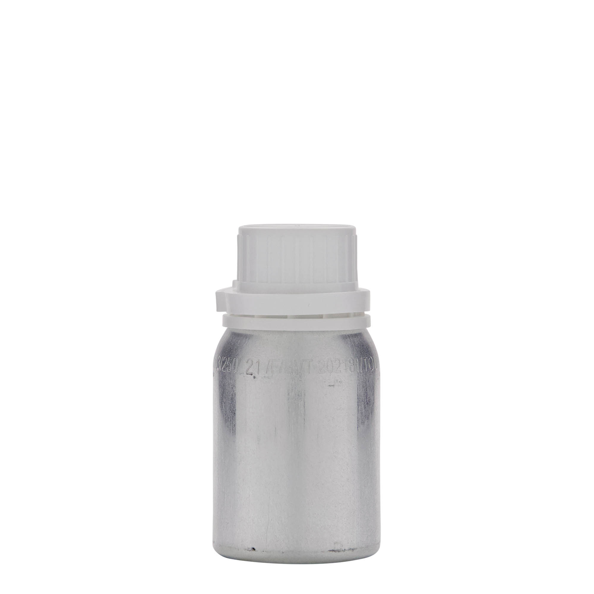 125 ml aluminiumflaska, metall, silver, öppning: DIN 32