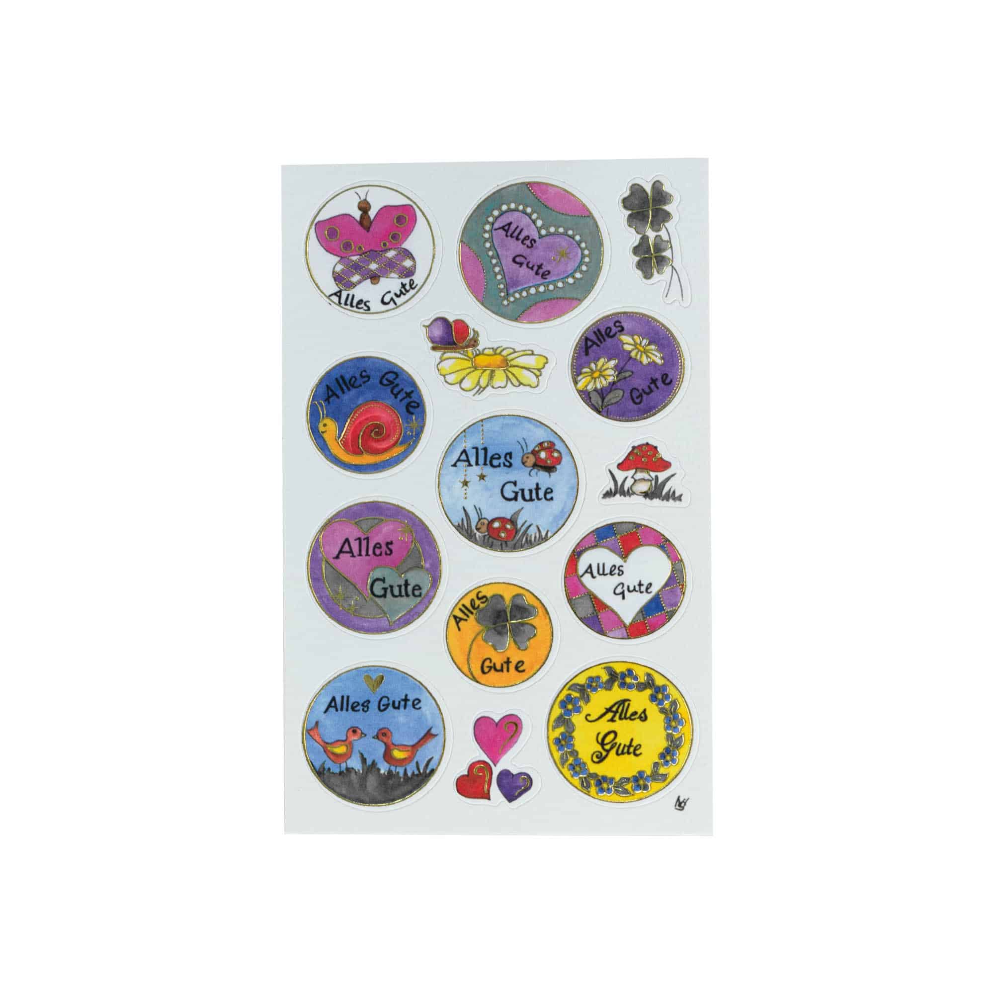 Zweckform Klistermärken 'Allt gott', flerfärgad Zweckform Klistermärken 'Allt gott', flerfärgad