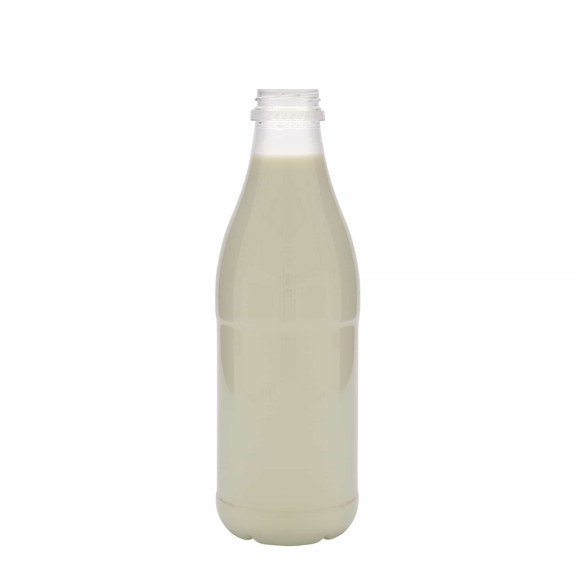 1.000 ml PET-flaska 'Mjölk och Juice', plast, öppning: 38 mm 1.000 ml PET-flaska 'Mjölk och Juice', plast, öppning: 38 mm