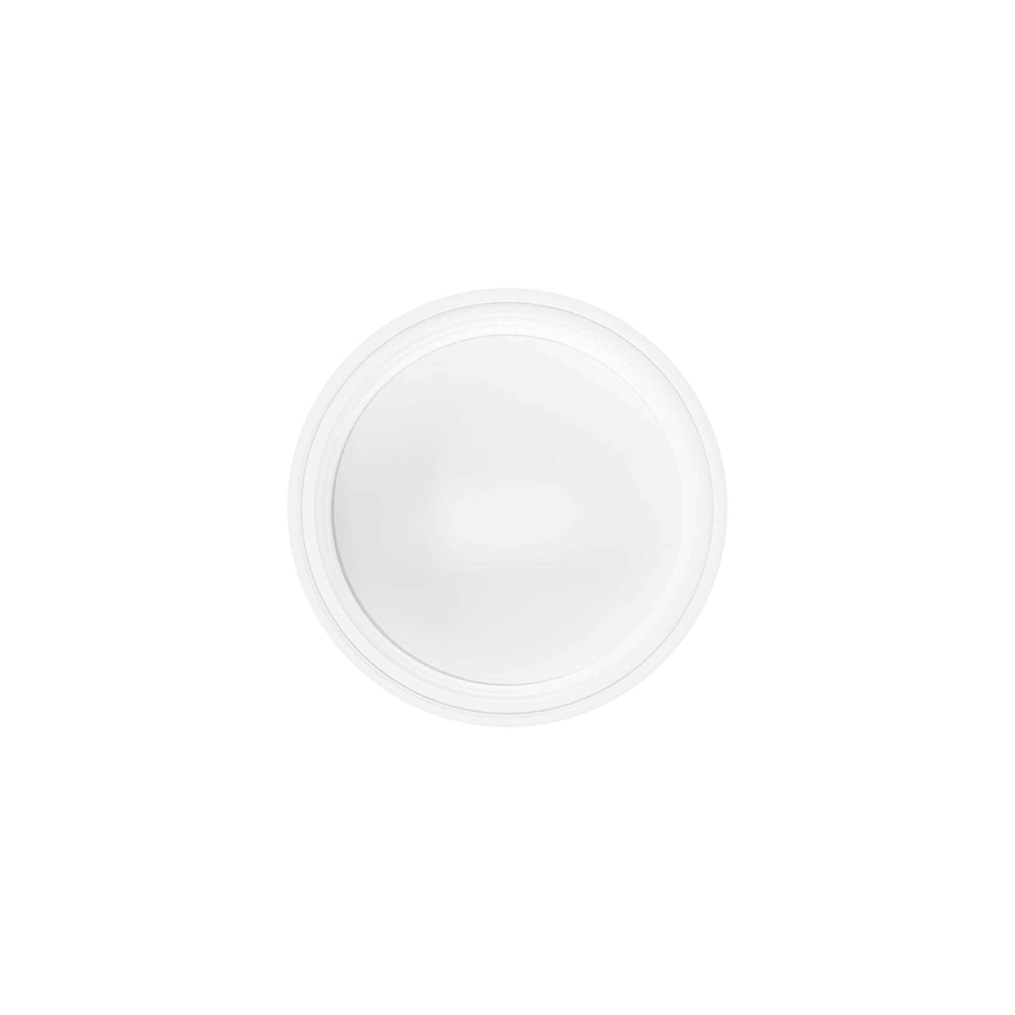 Skruvkork 50 ml, SAN-plast, vit Skruvkork 50 ml, SAN-plast, vit