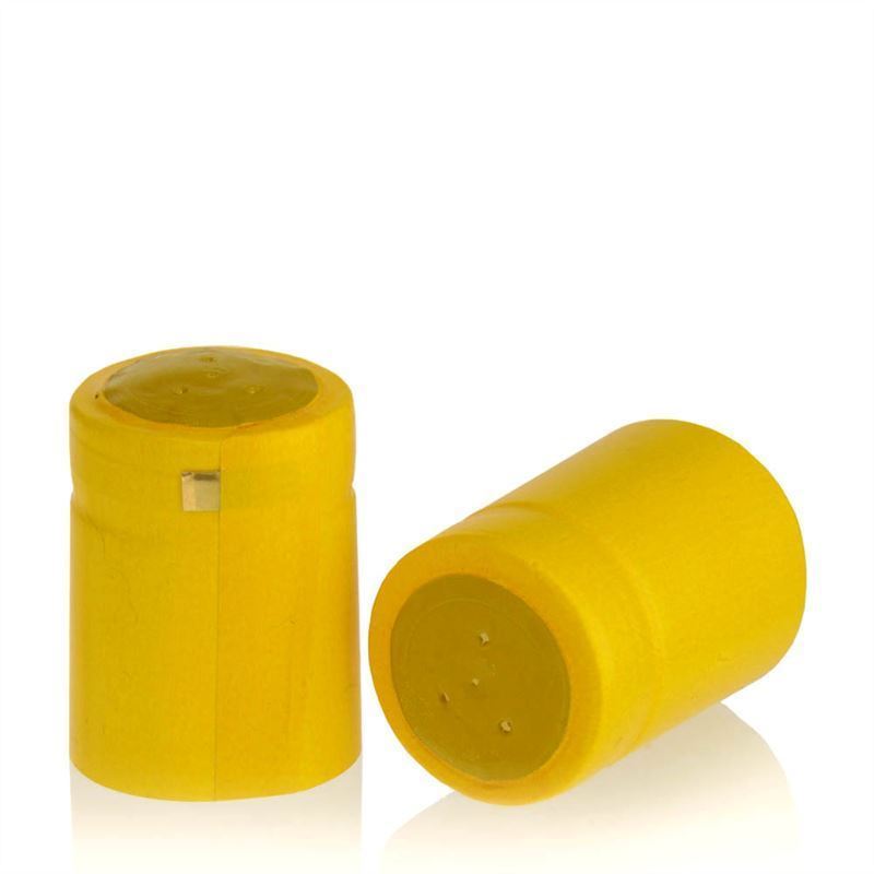 Krympkapsel 32x41, PVC-plast, gul