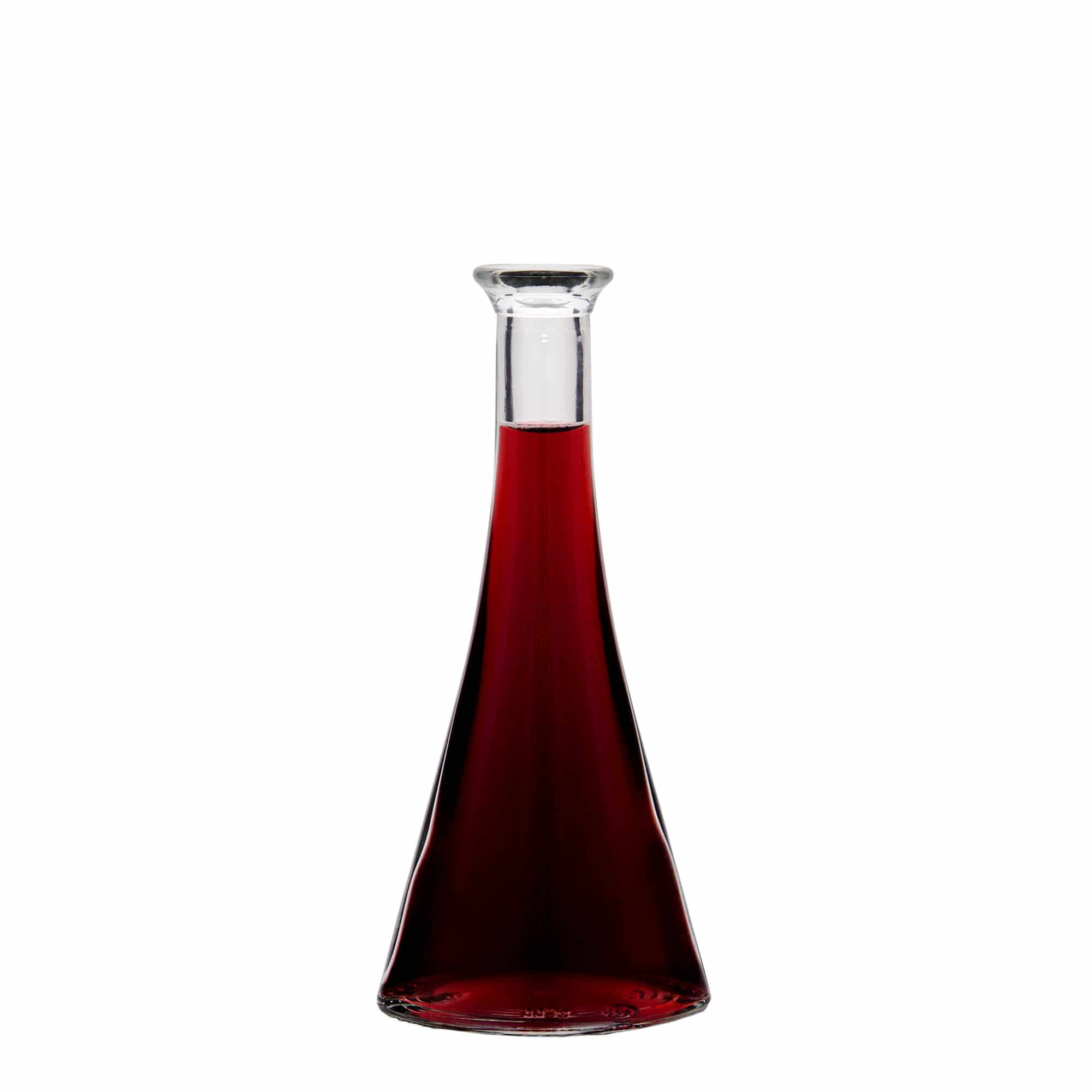 100 ml glasflaska 'Veronica', halvrund, mynning: kork