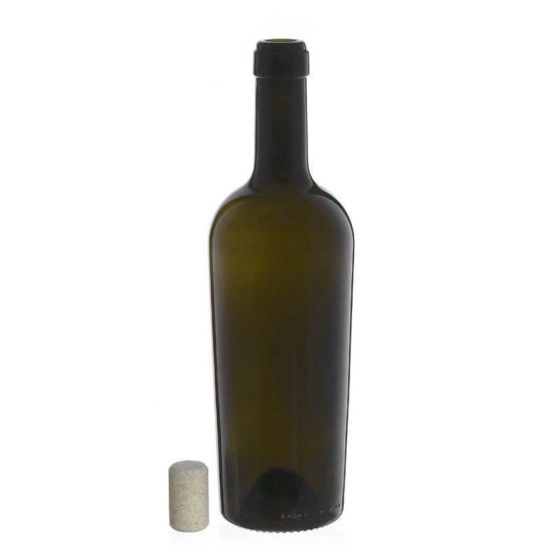750 ml vinflaska 'Imperiale', antikgrön, mynning: kork