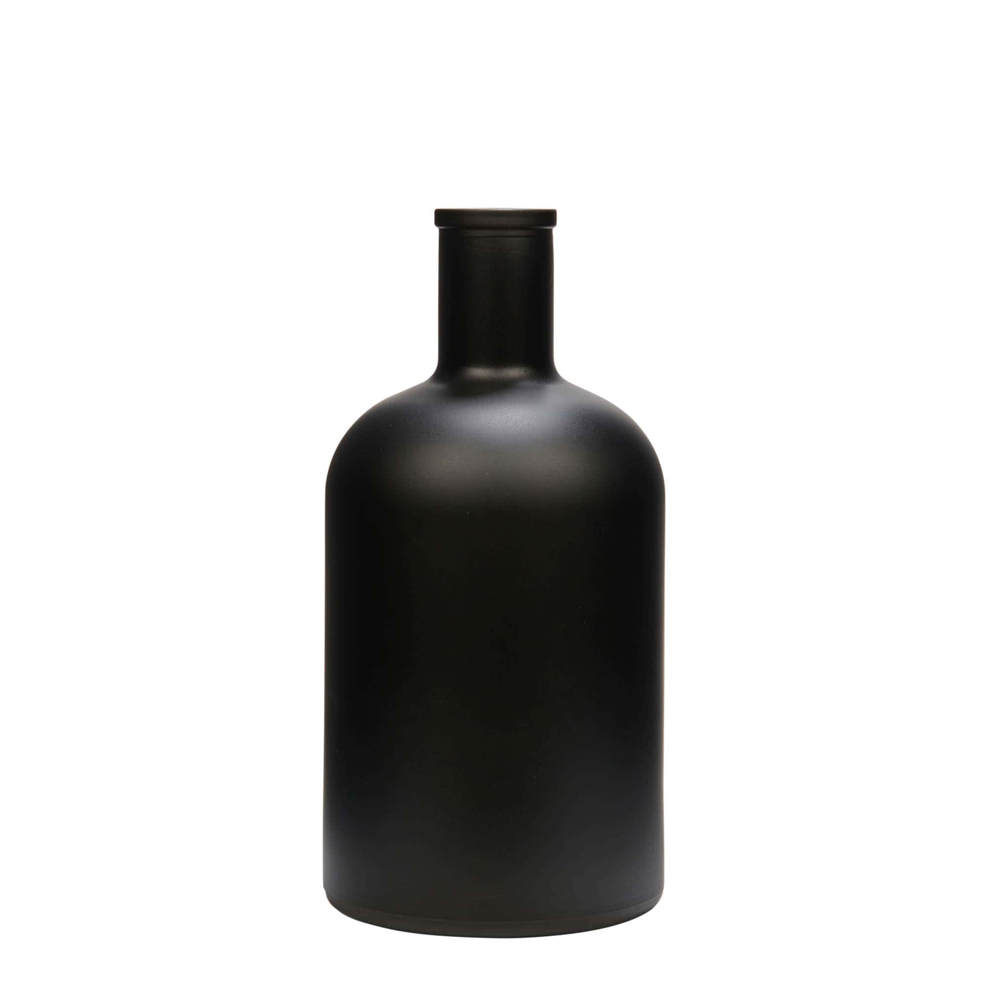 700 ml glasflaska 'Gerardino', svart, mynning: kork 700 ml glasflaska 'Gerardino', svart, mynning: kork