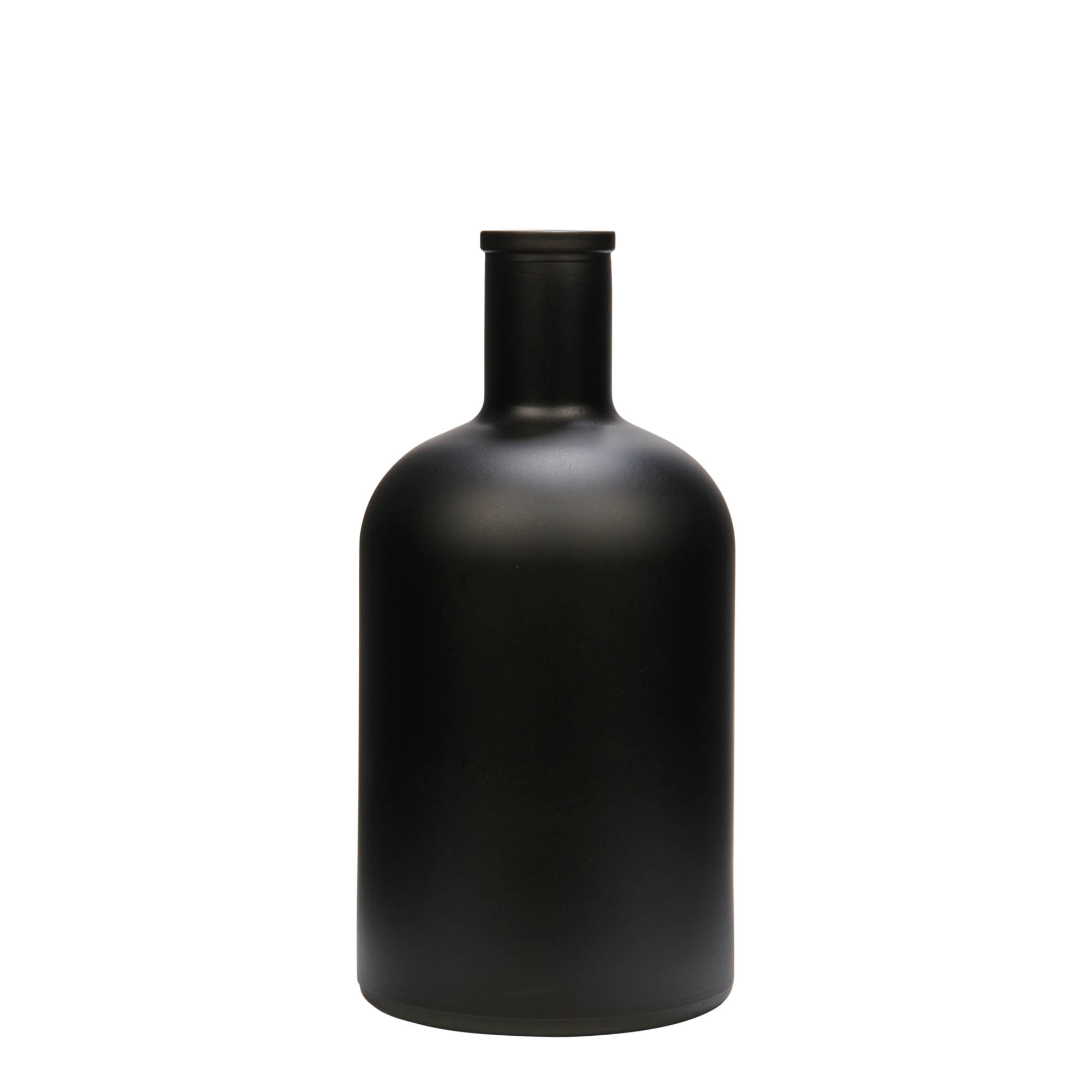 700 ml glasflaska 'Gerardino', svart, öppning: kork