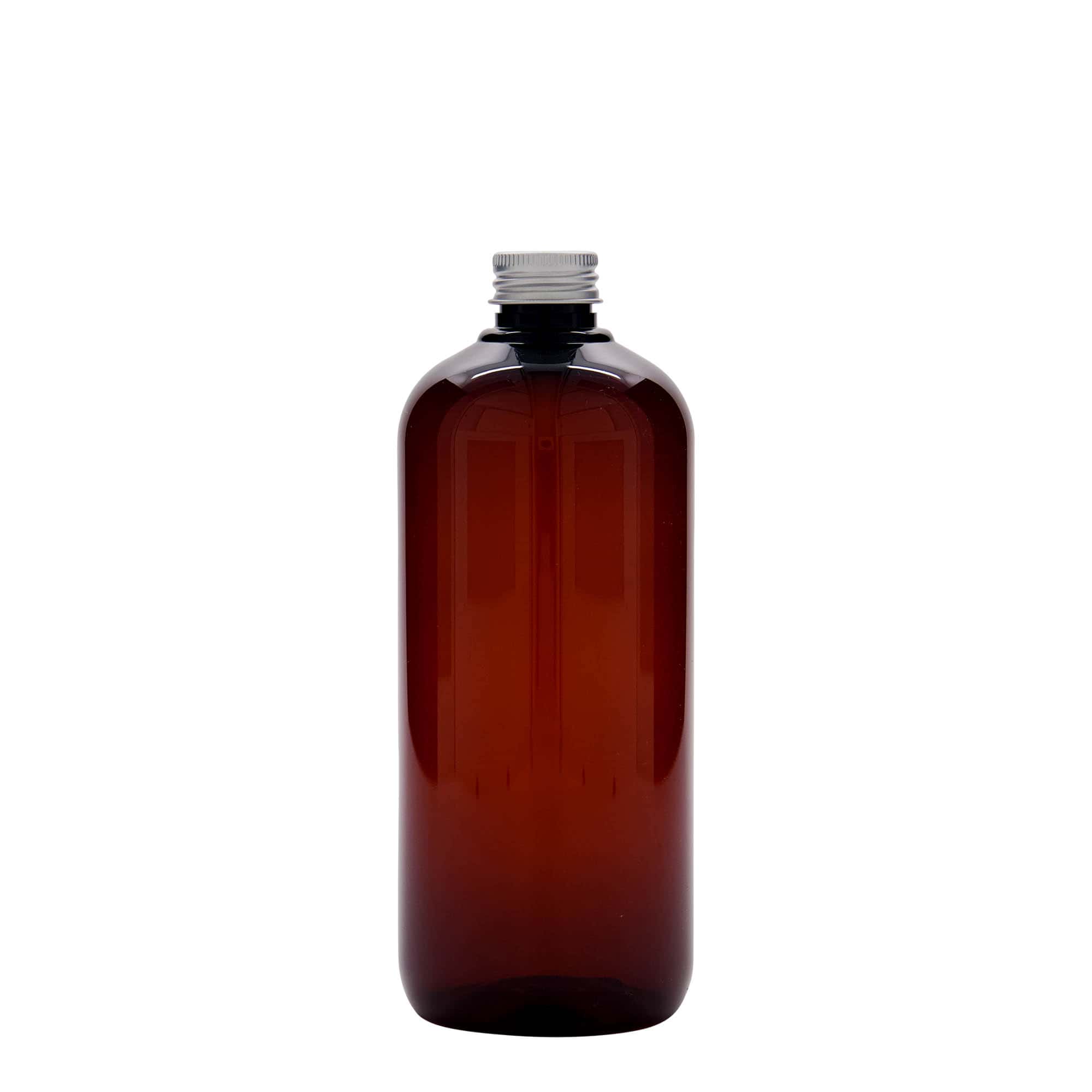 500 ml återvinningsbar plastflaska 'Victor's Best', PCR, brun, öppning: 24/410