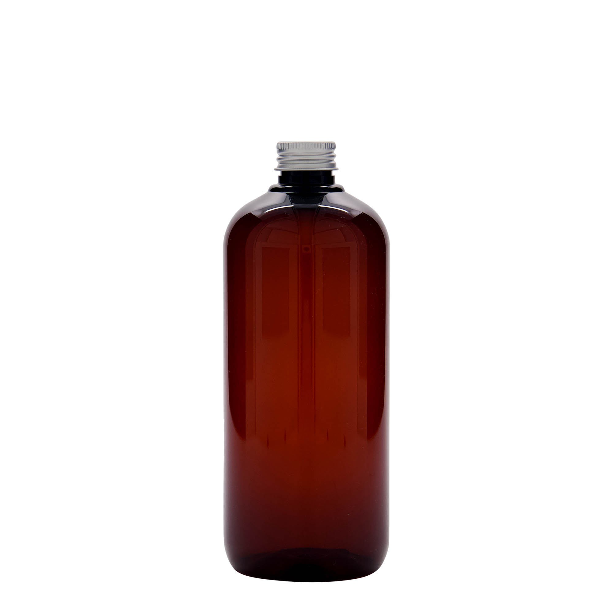 500 ml återvinningsbar plastflaska 'Victor's Best', PCR, brun, öppning: 24/410