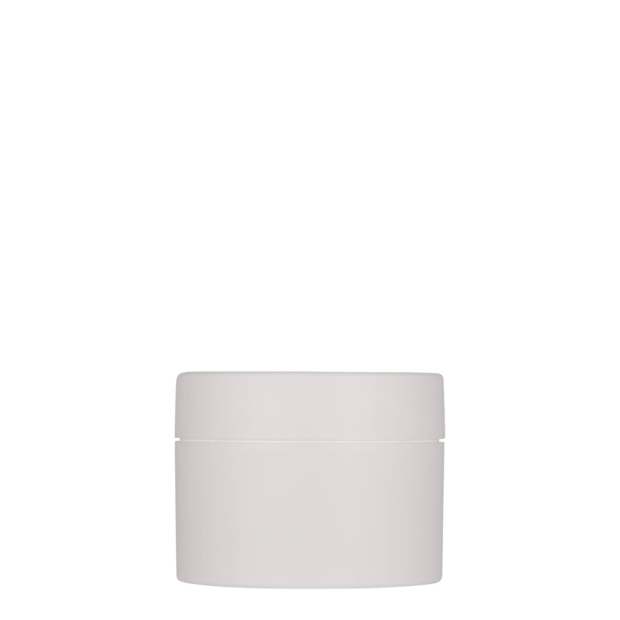 100 ml plastburk 'Antonella', PP, vit, öppning: skruvlock
