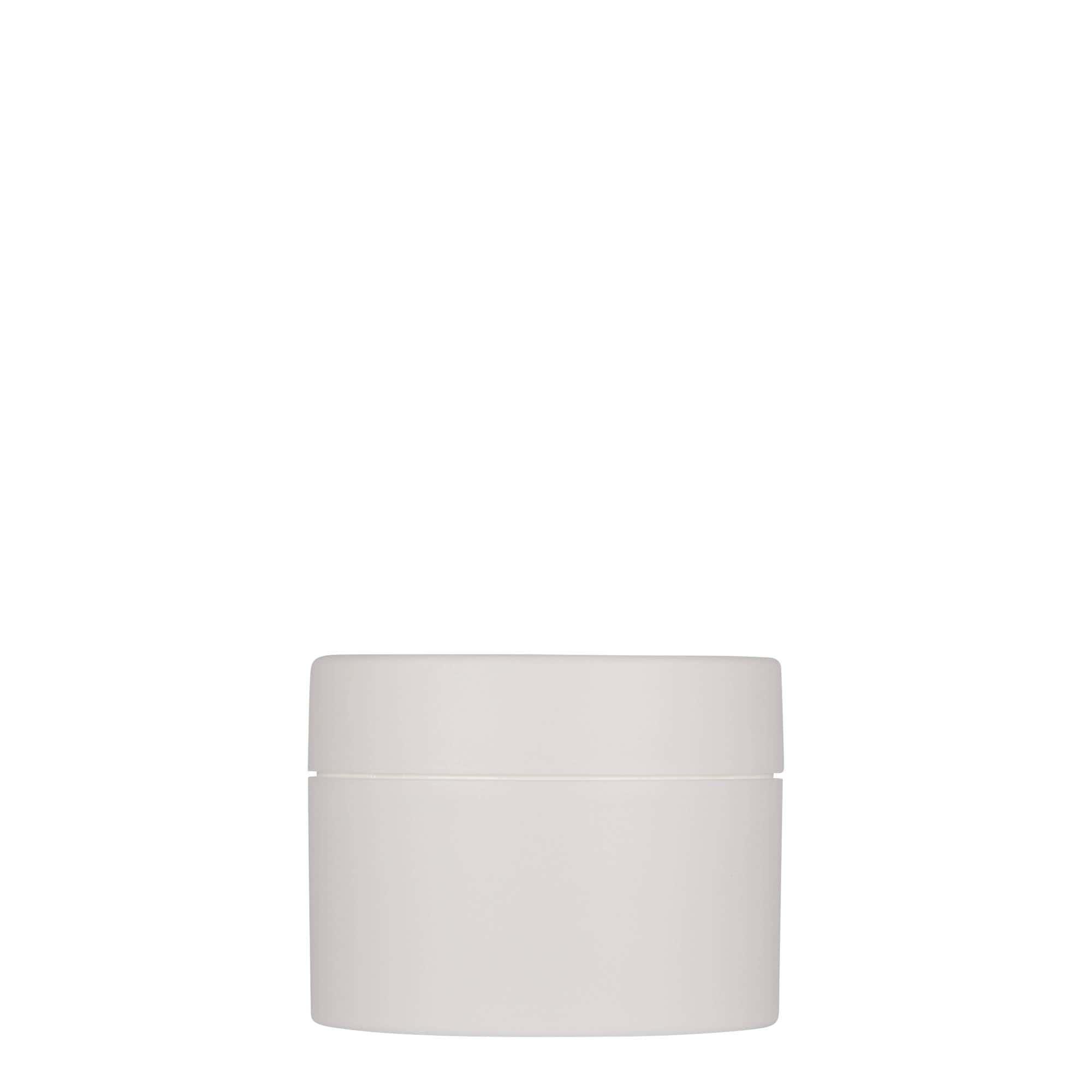 100 ml plastburk 'Antonella', PP, vit, öppning: skruvlock