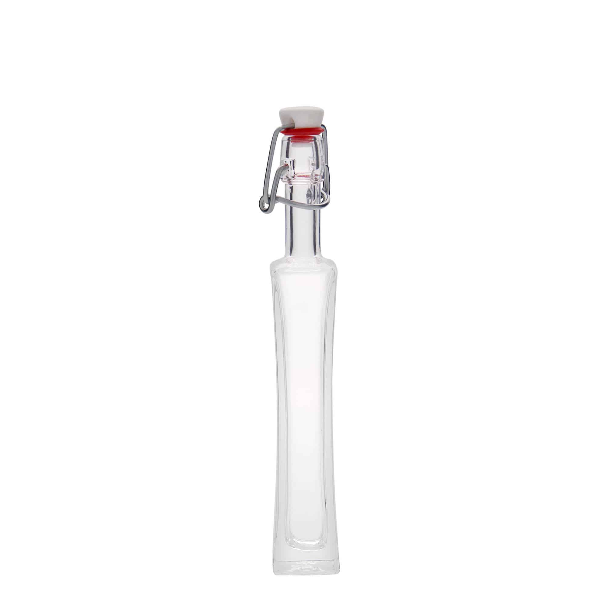 40 ml glasflaska 'Koko', kvadratisk, öppning: bygelstängning
