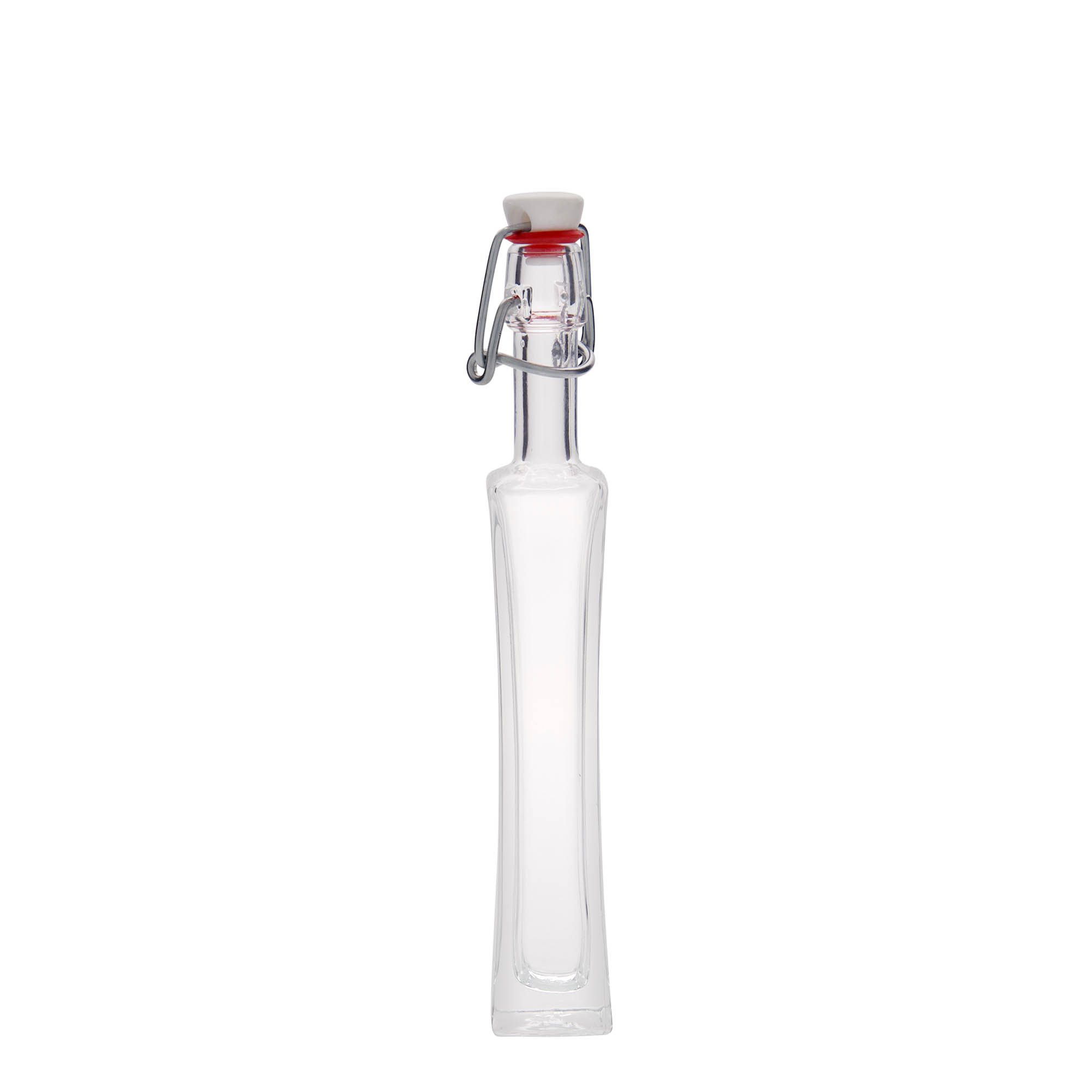 40 ml glasflaska 'Koko', kvadratisk, öppning: bygelstängning 40 ml glasflaska 'Koko', kvadratisk, öppning: bygelstängning
