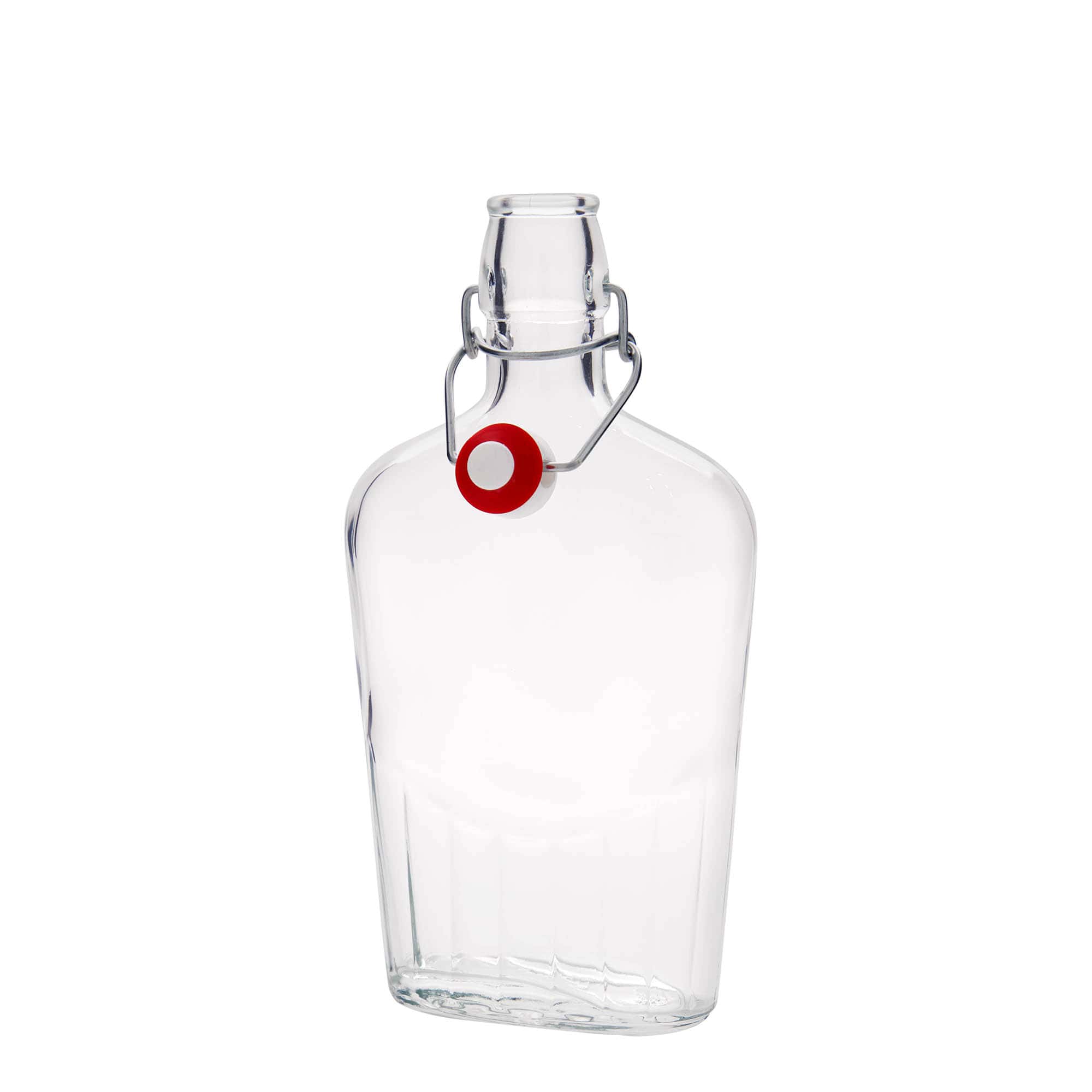 500 ml glasflaska 'Fiaschetta', oval, öppning: bygelkork