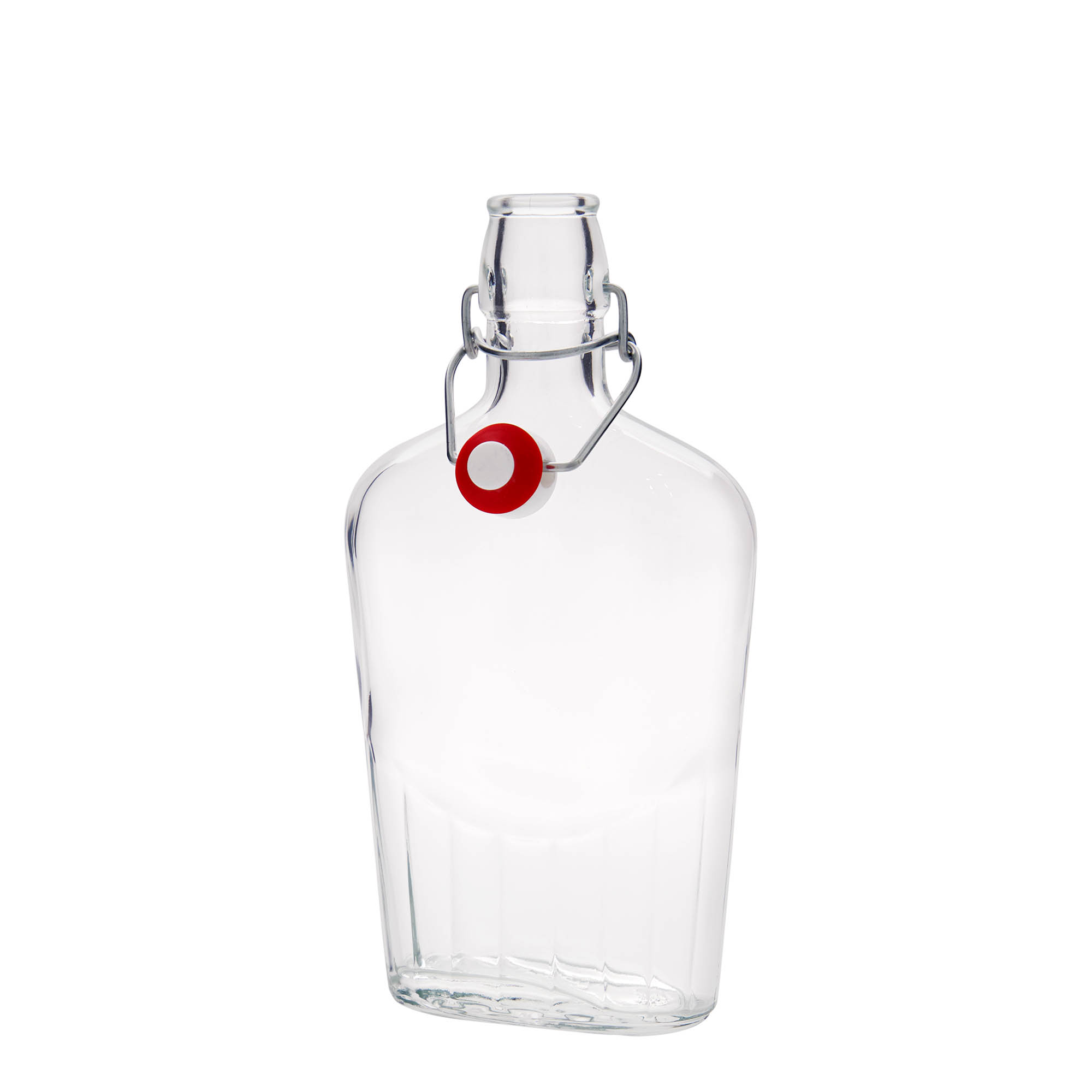 500 ml glasflaska 'Fiaschetta', oval, öppning: bygelkork