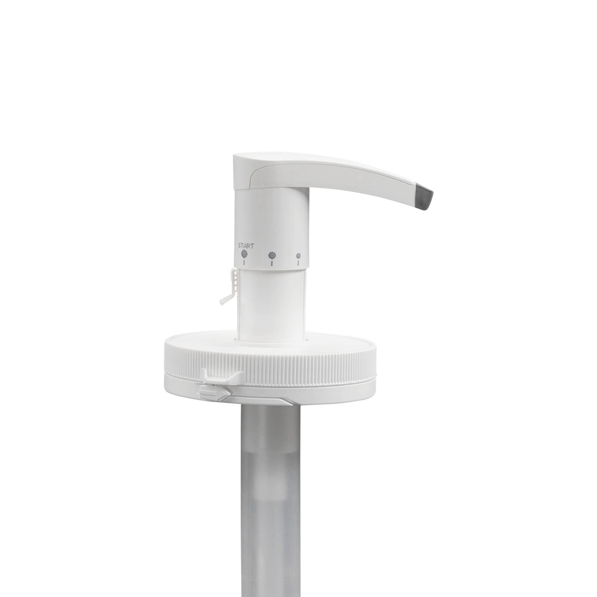 Dispenserpump för 655 ml 'Securibox', PE-plast, vit, för öppning: skruvlock