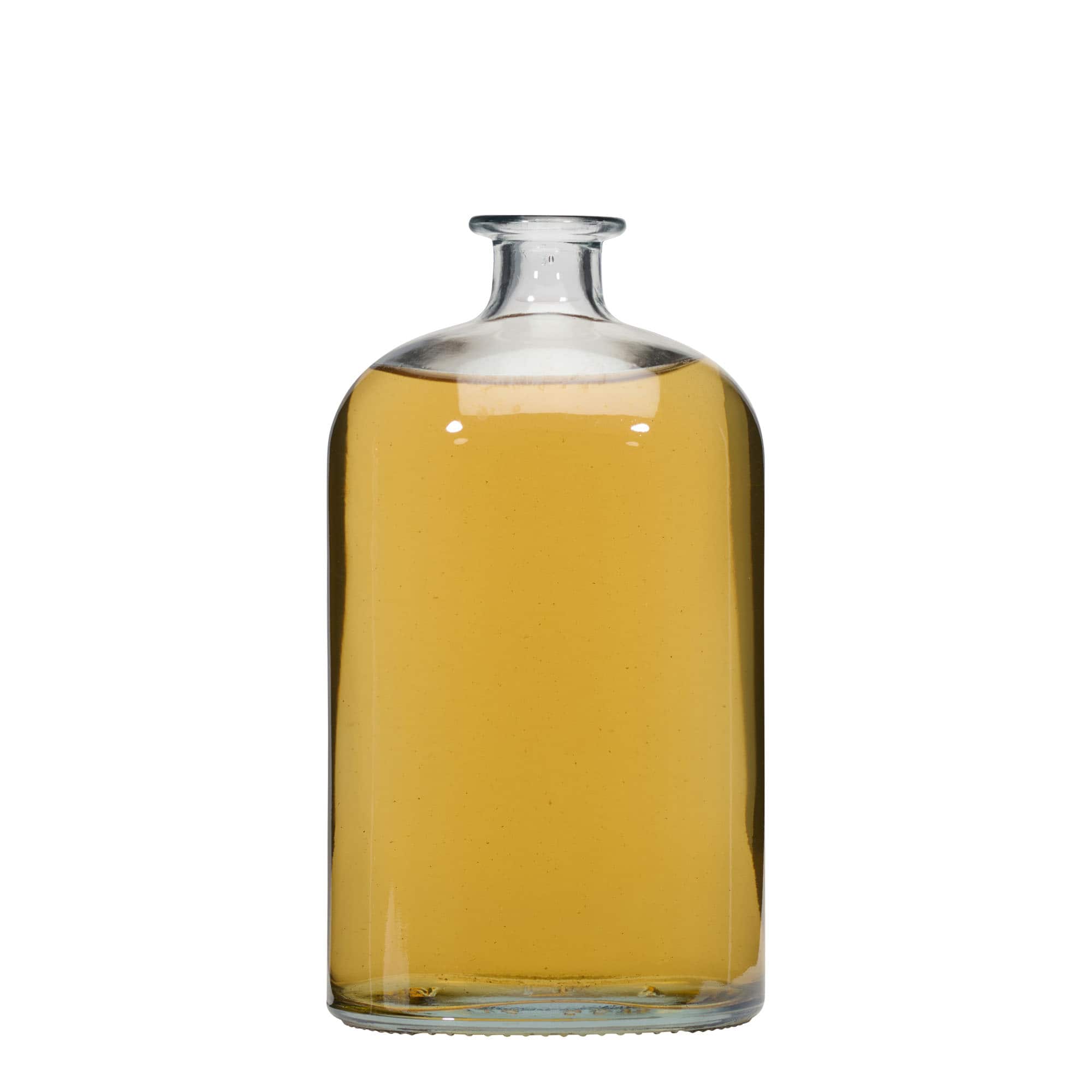 1.000 ml glasflaska 'Dundee', oval, öppning: kork 1.000 ml glasflaska 'Dundee', oval, öppning: kork