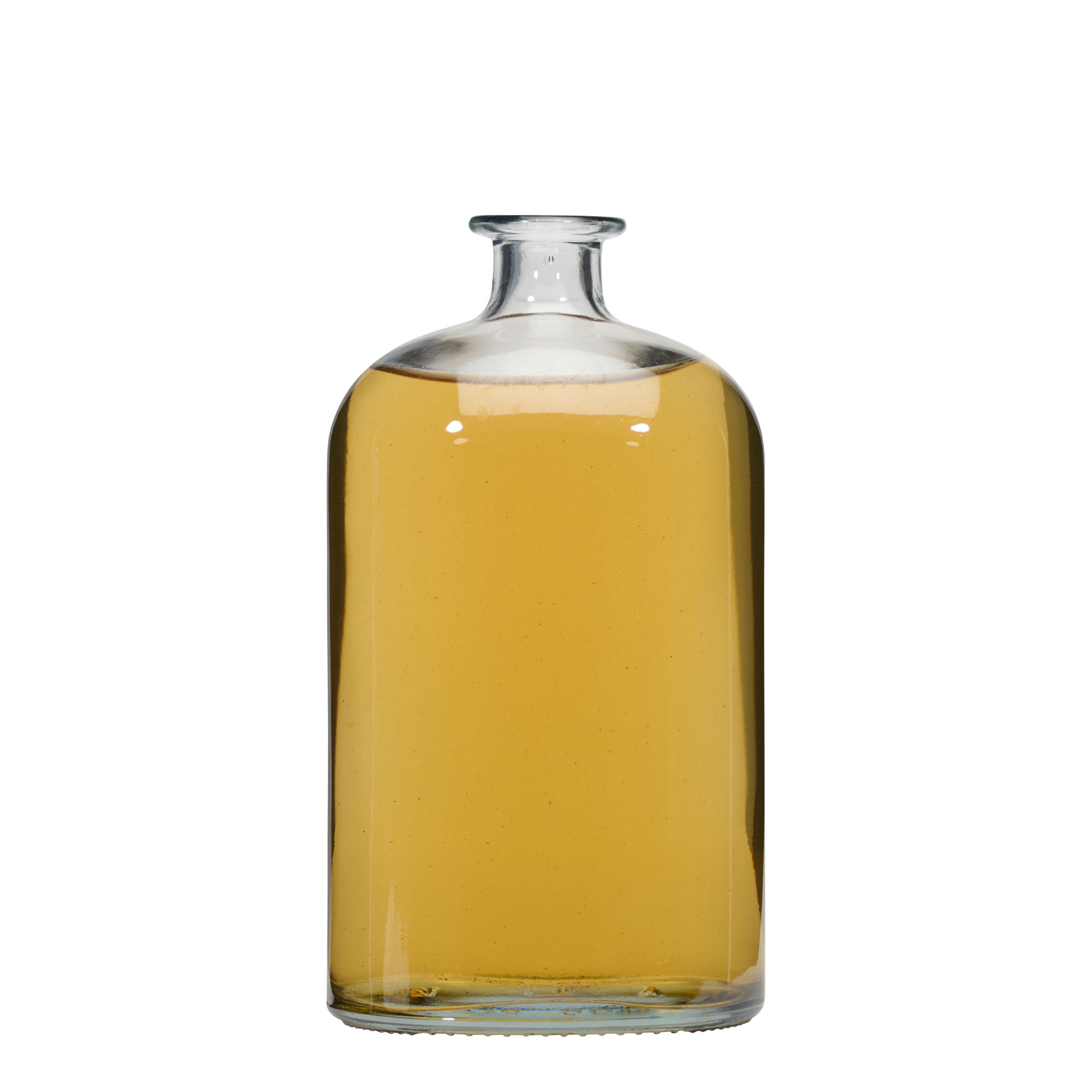 1.000 ml glasflaska 'Dundee', oval, öppning: kork 1.000 ml glasflaska 'Dundee', oval, öppning: kork