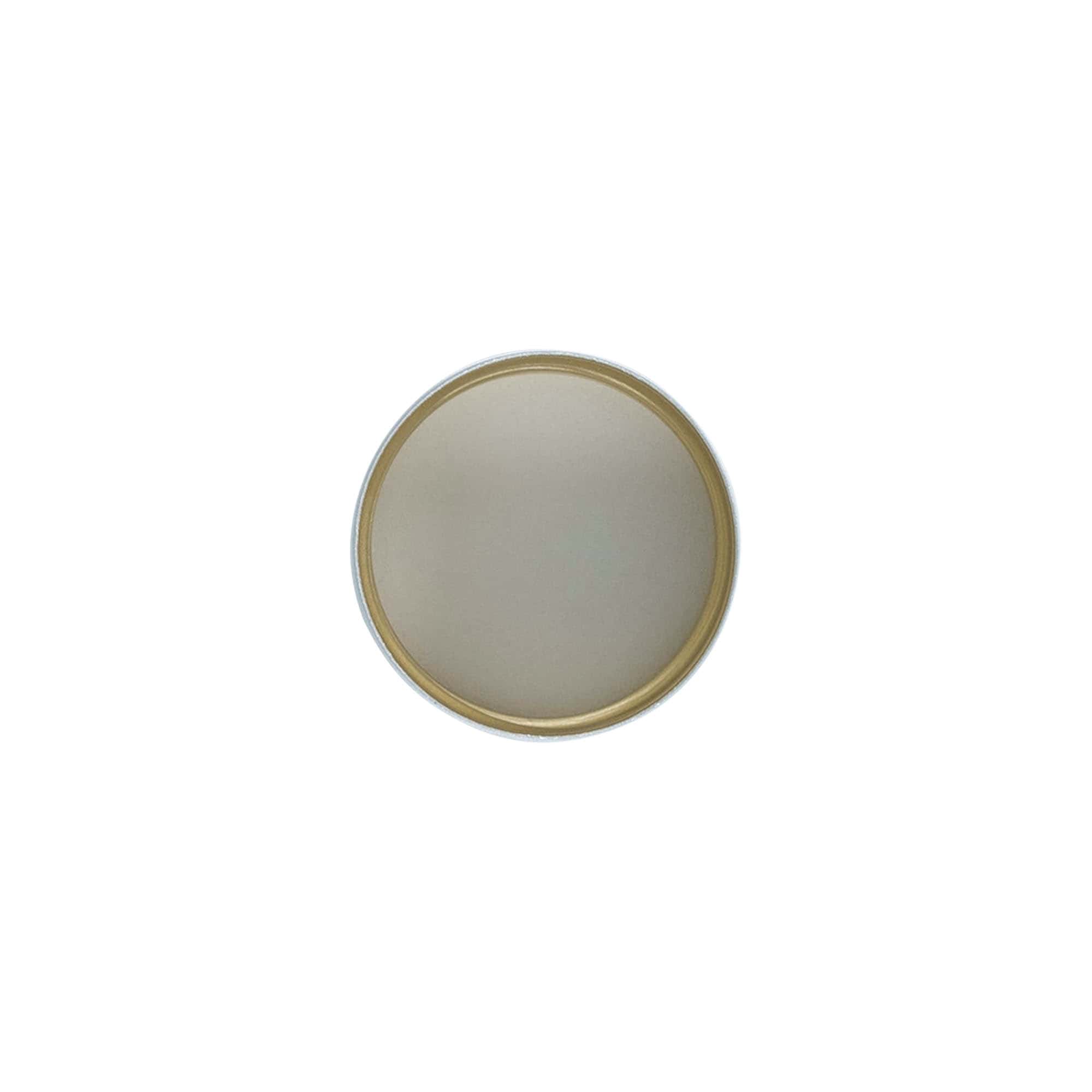 Skruvlock, metall, silver, för mynning: PP 31,5