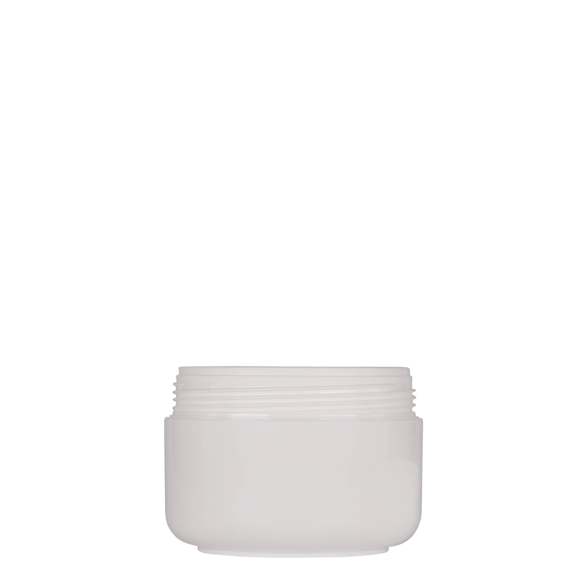 150 ml plastburk 'Bianca', PP, vit, öppning: skruvlock
