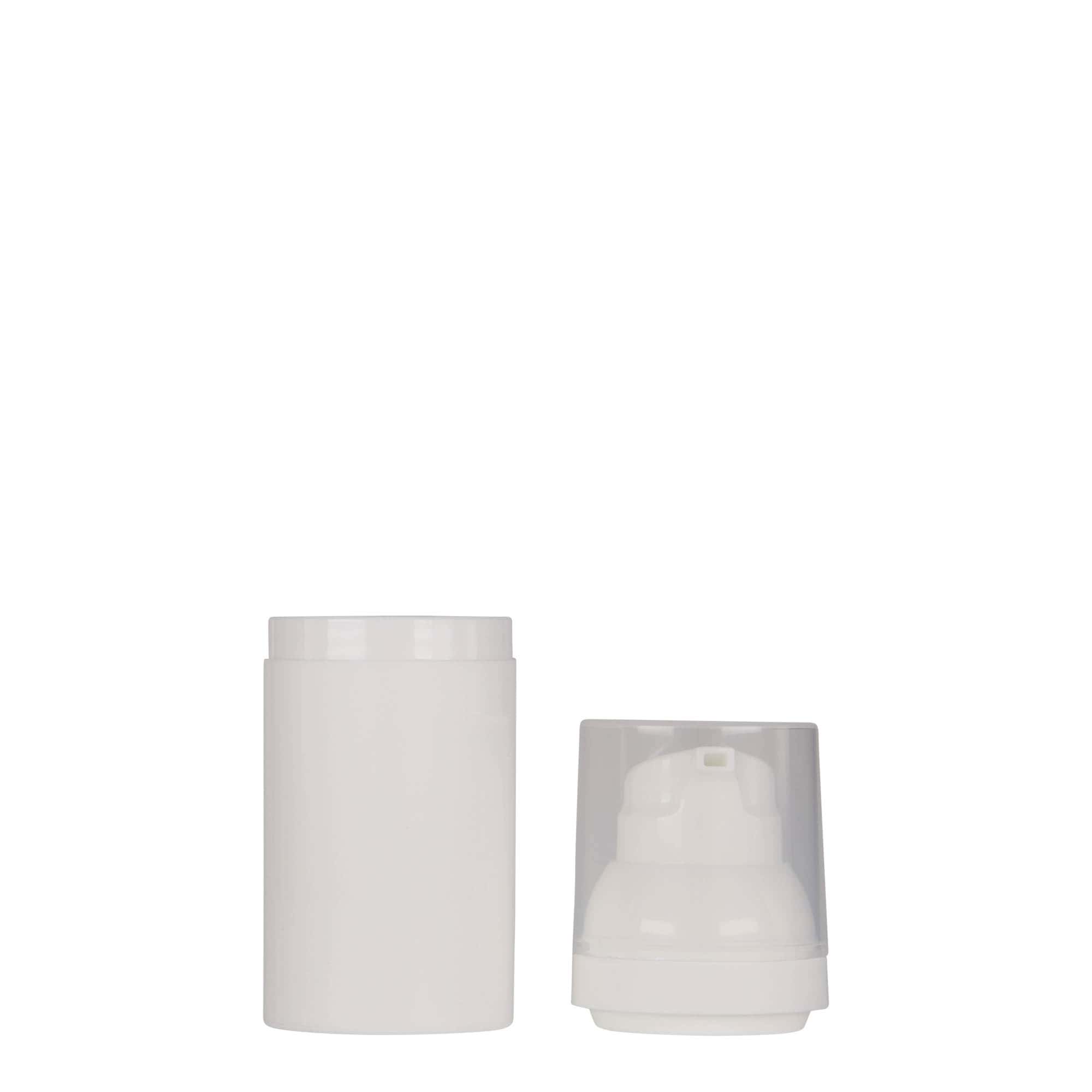 30 ml luftlös dispenser 'Mezzo', PP-plast, vit