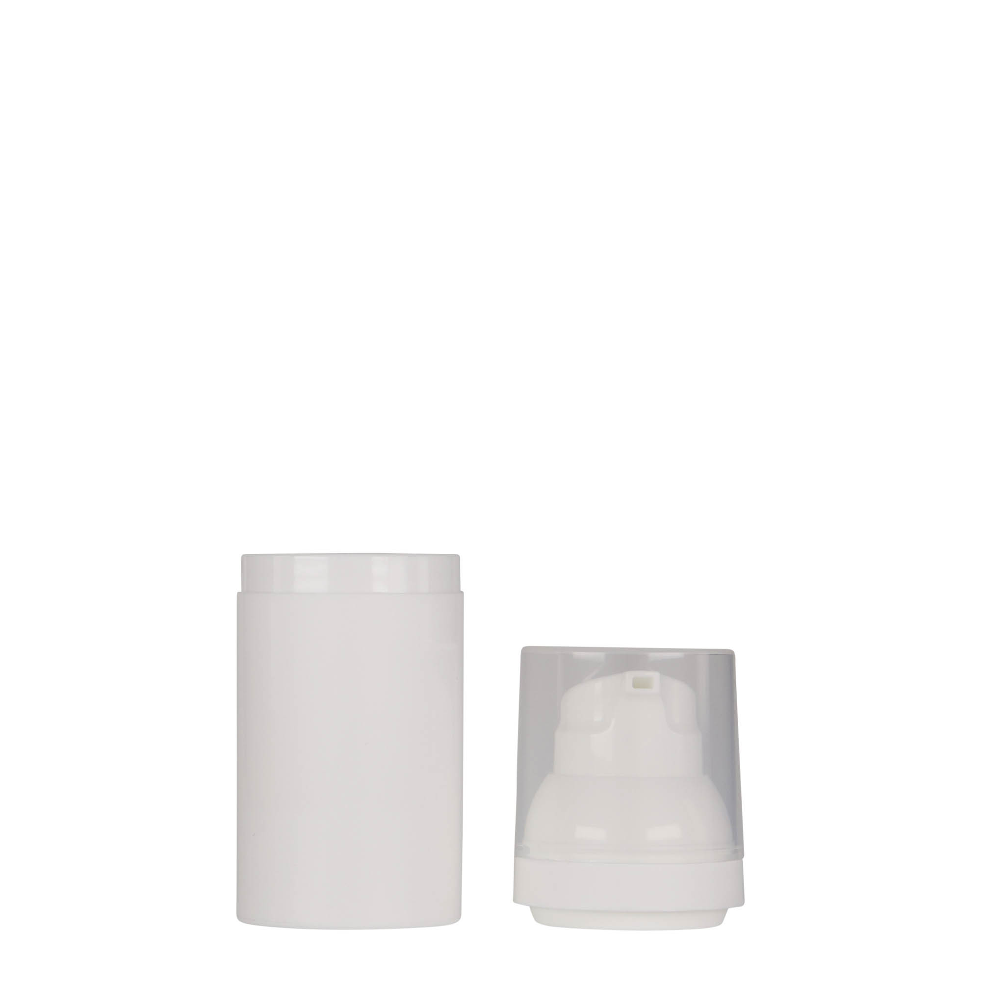 30 ml luftlös dispenser 'Mezzo', PP-plast, vit