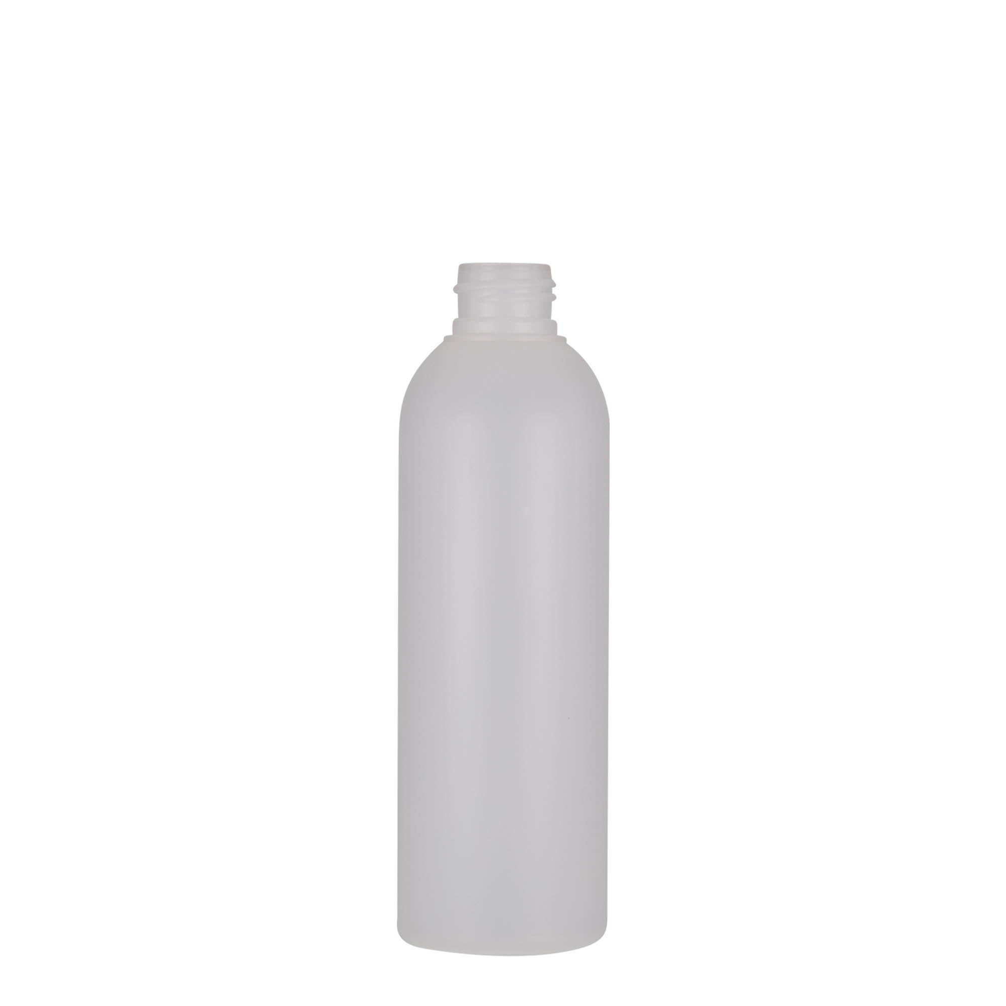 200 ml plastflaska 'Tuffy', HDPE, natur, öppning: 24/410