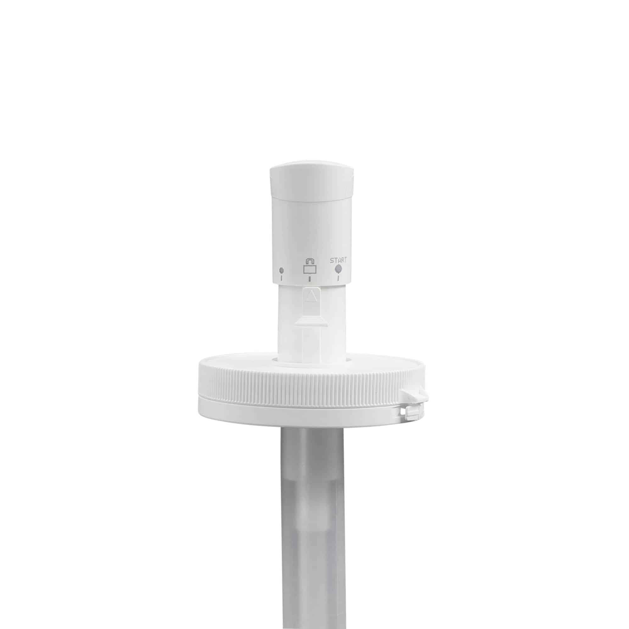 Dispenserpump för 655 ml 'Securibox', PE-plast, vit, för öppning: skruvlock