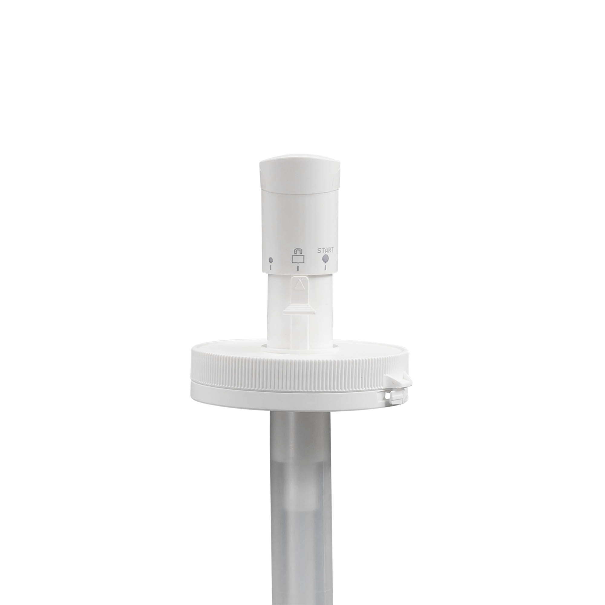 Dispenserpump för 655 ml 'Securibox', PE-plast, vit, för öppning: skruvlock