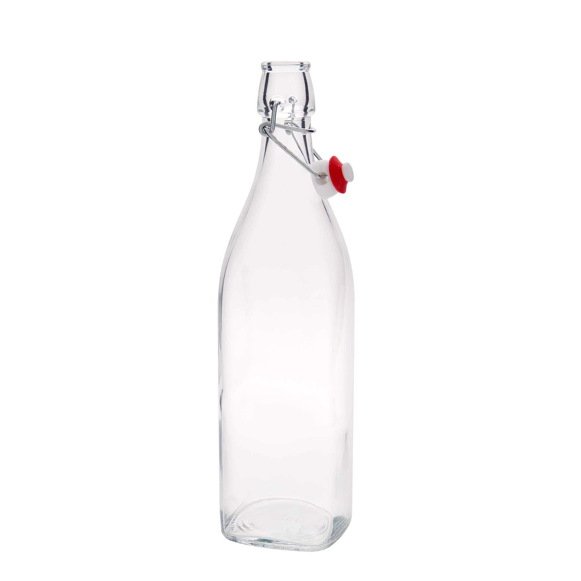 1 000 ml glasflaska 'Swing, kvadratisk, mynning: bygelstängning'