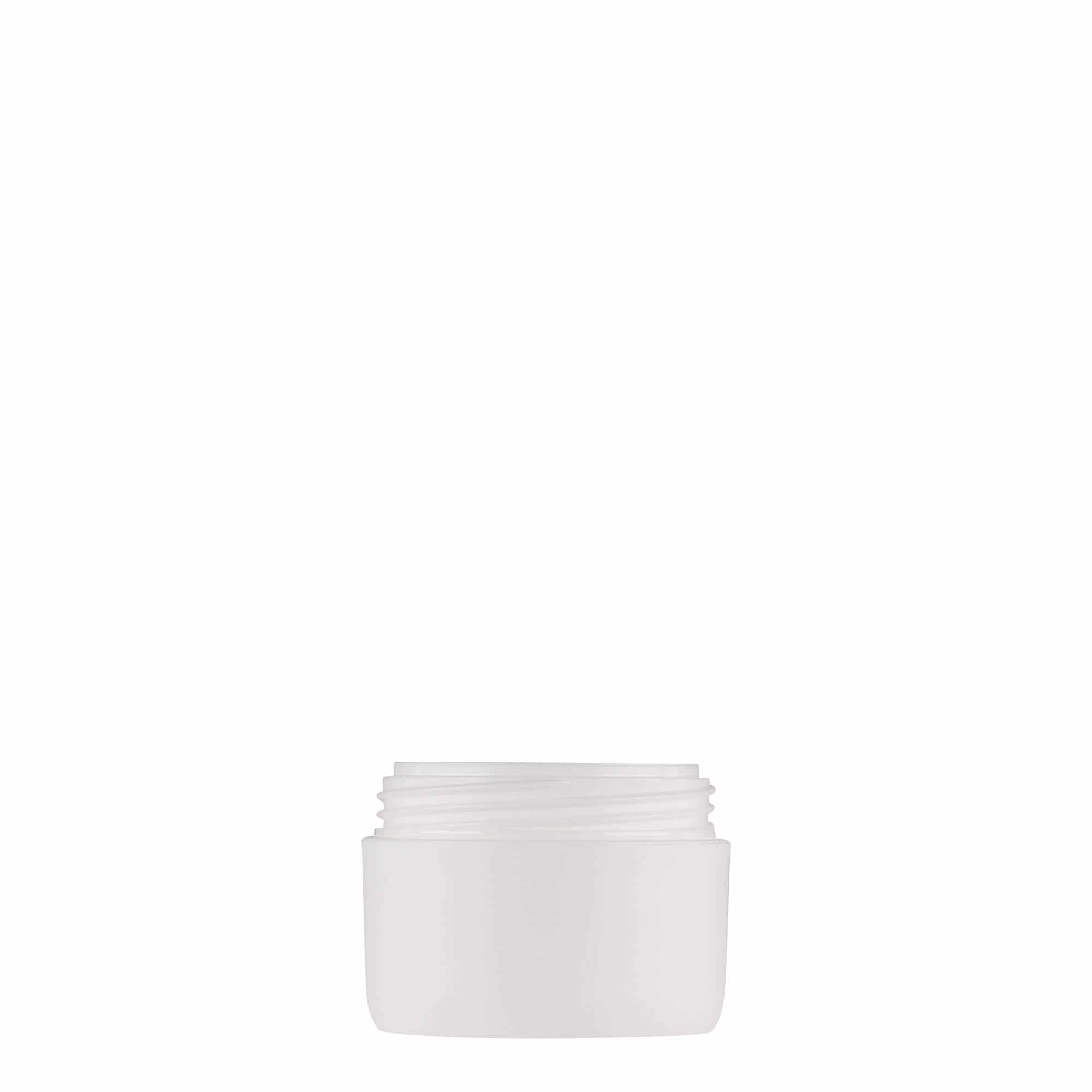 10 ml plastburk 'Antonella', PP, vit, mynning: skruvkapsel