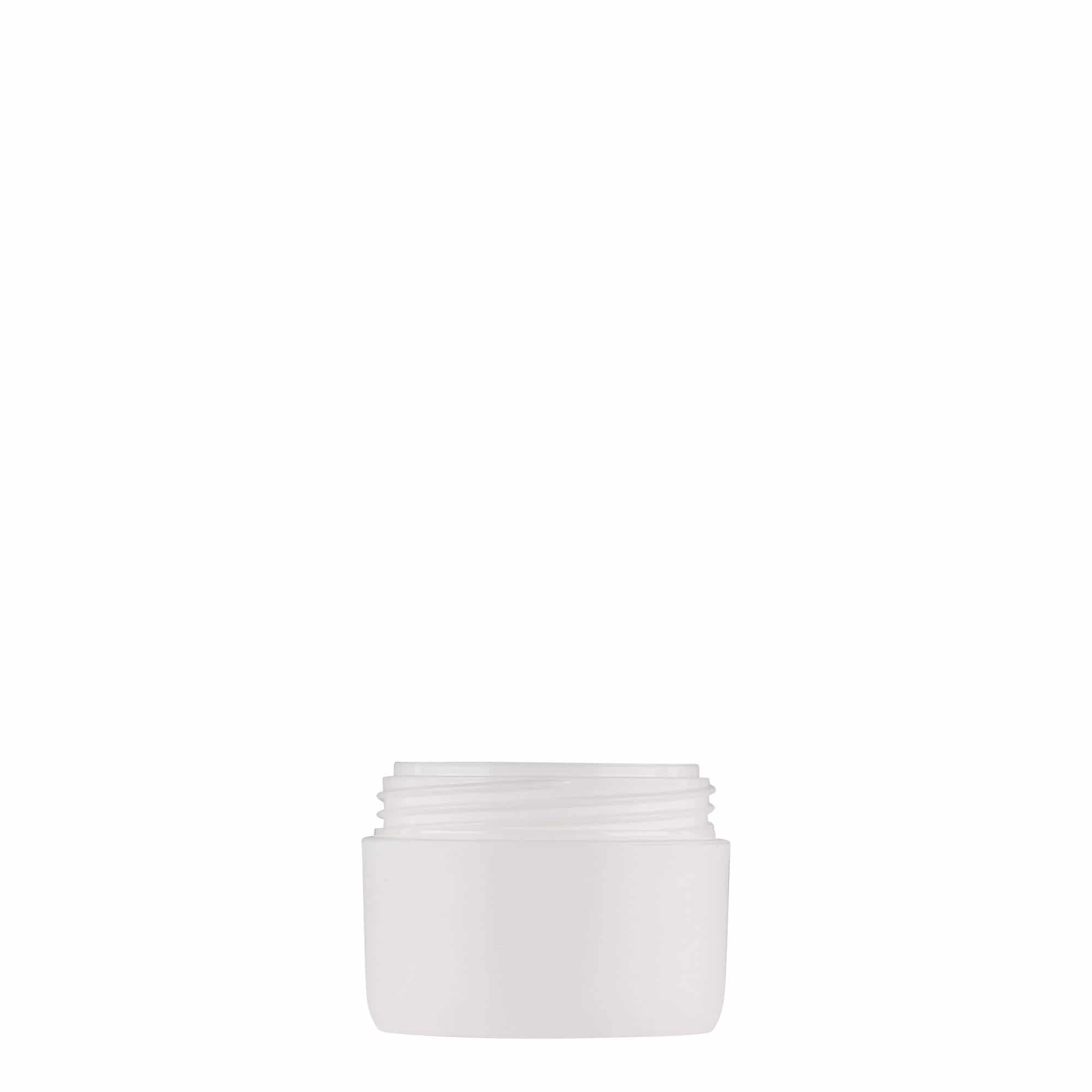 10 ml plastburk 'Antonella', PP, vit, öppning: skruvlock 10 ml plastburk 'Antonella', PP, vit, öppning: skruvlock