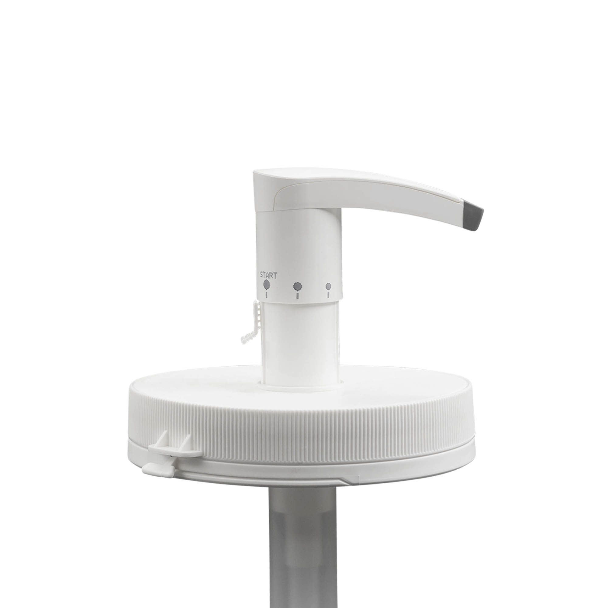 Dispenserpump för 1.240 ml 'Securibox', PE-plast, vit, för öppning: skruvlock