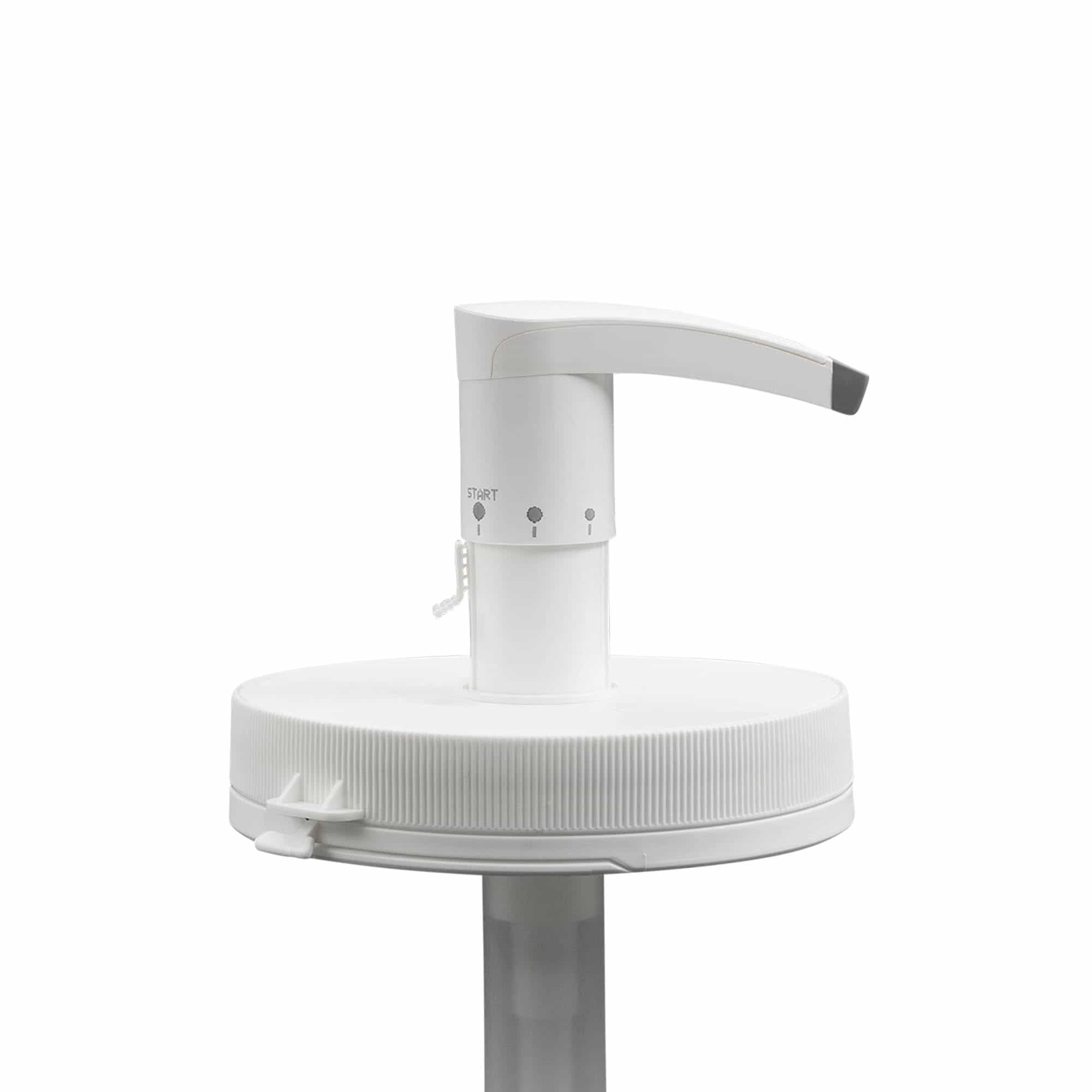 Dispenserpump för 1.240 ml 'Securibox', PE-plast, vit, för öppning: skruvlock