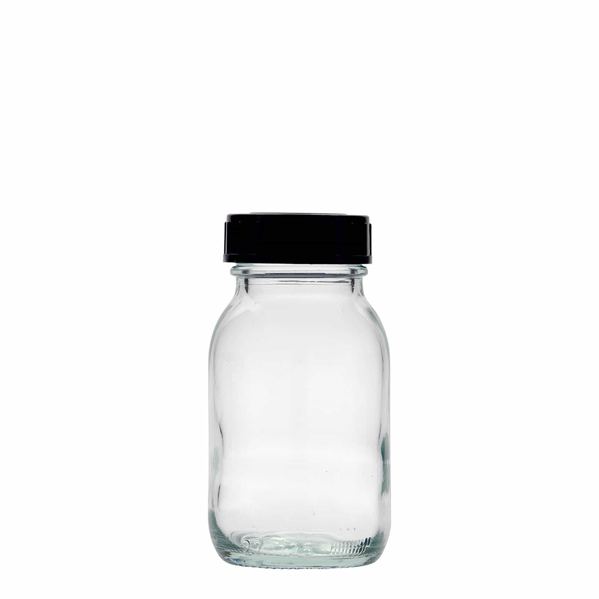 125 ml vid halsglas, mynning: DIN 40