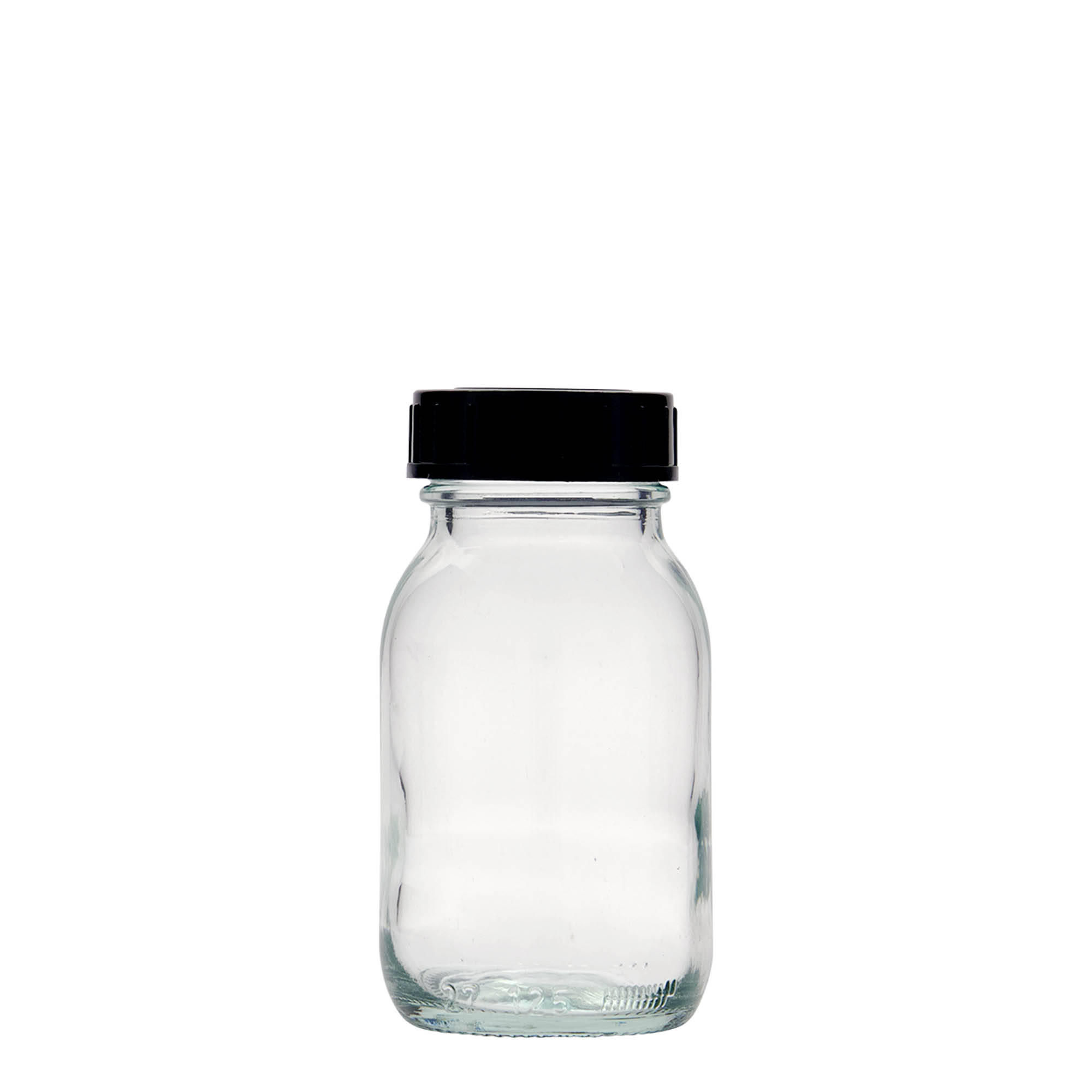 125 ml vid halsglas, mynning: DIN 40 125 ml vid halsglas, mynning: DIN 40