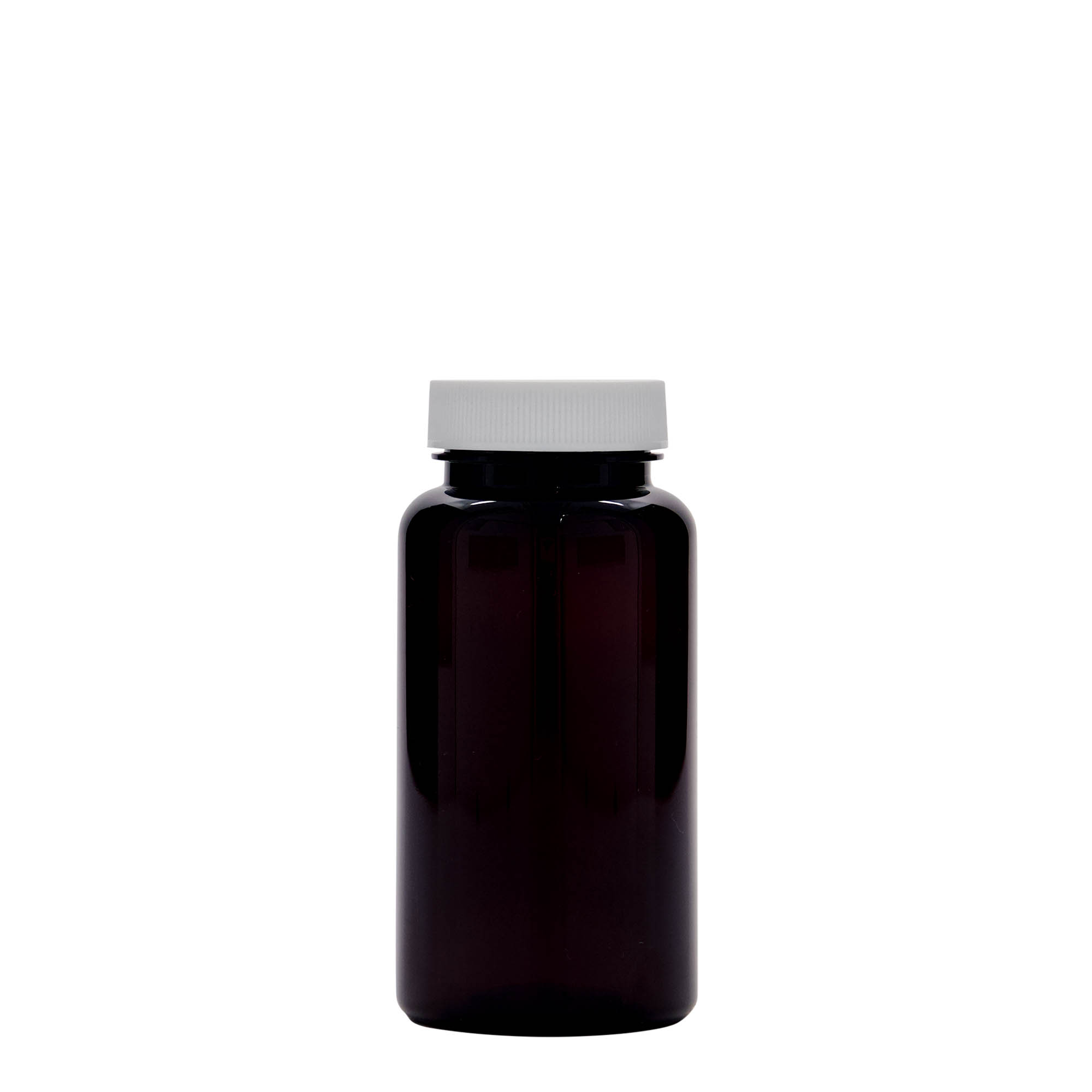 150 ml PET-flaska, plast, brun, öppning: 38/400