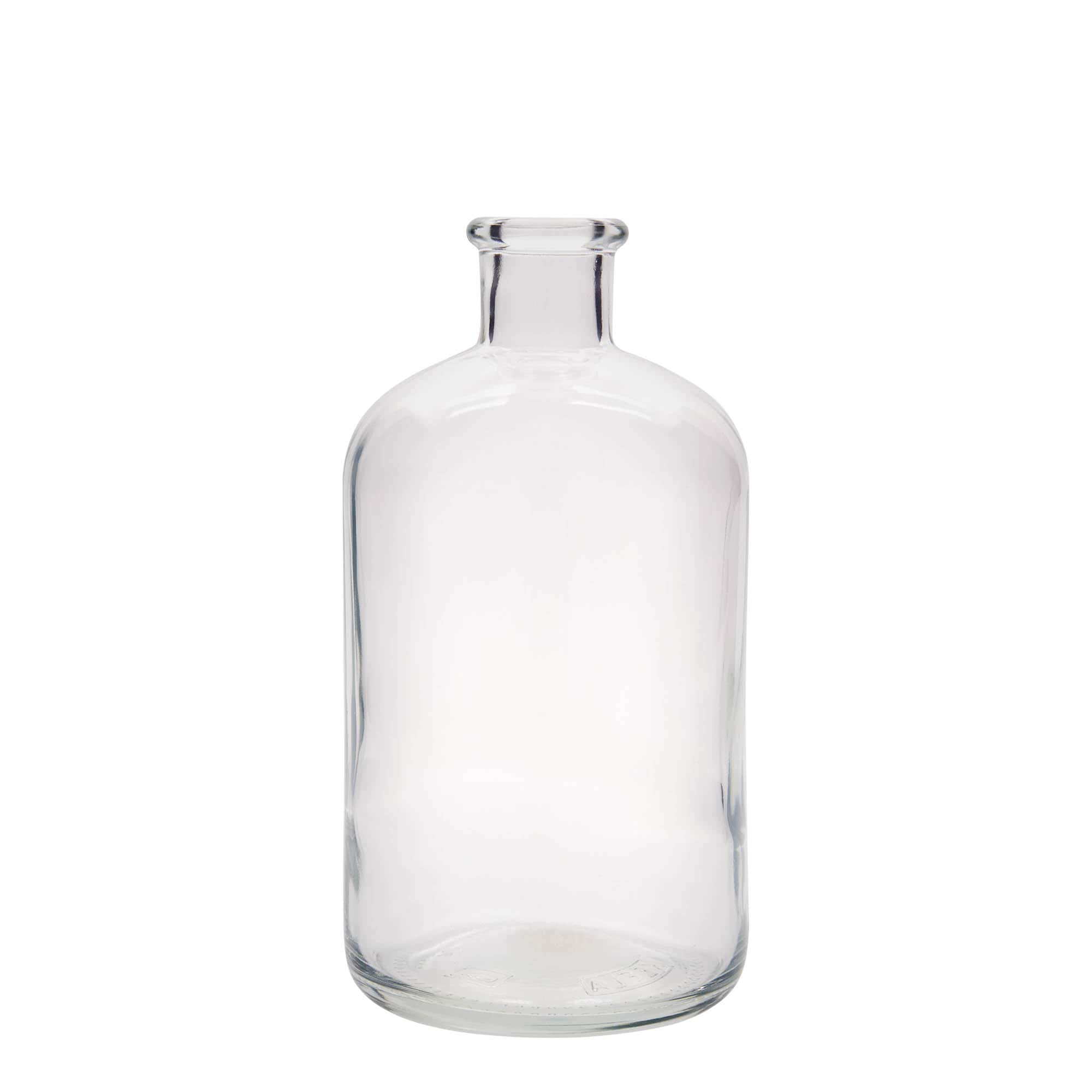 1 000 ml apoteksglasflaska, mynning: kork 1 000 ml apoteksglasflaska, mynning: kork