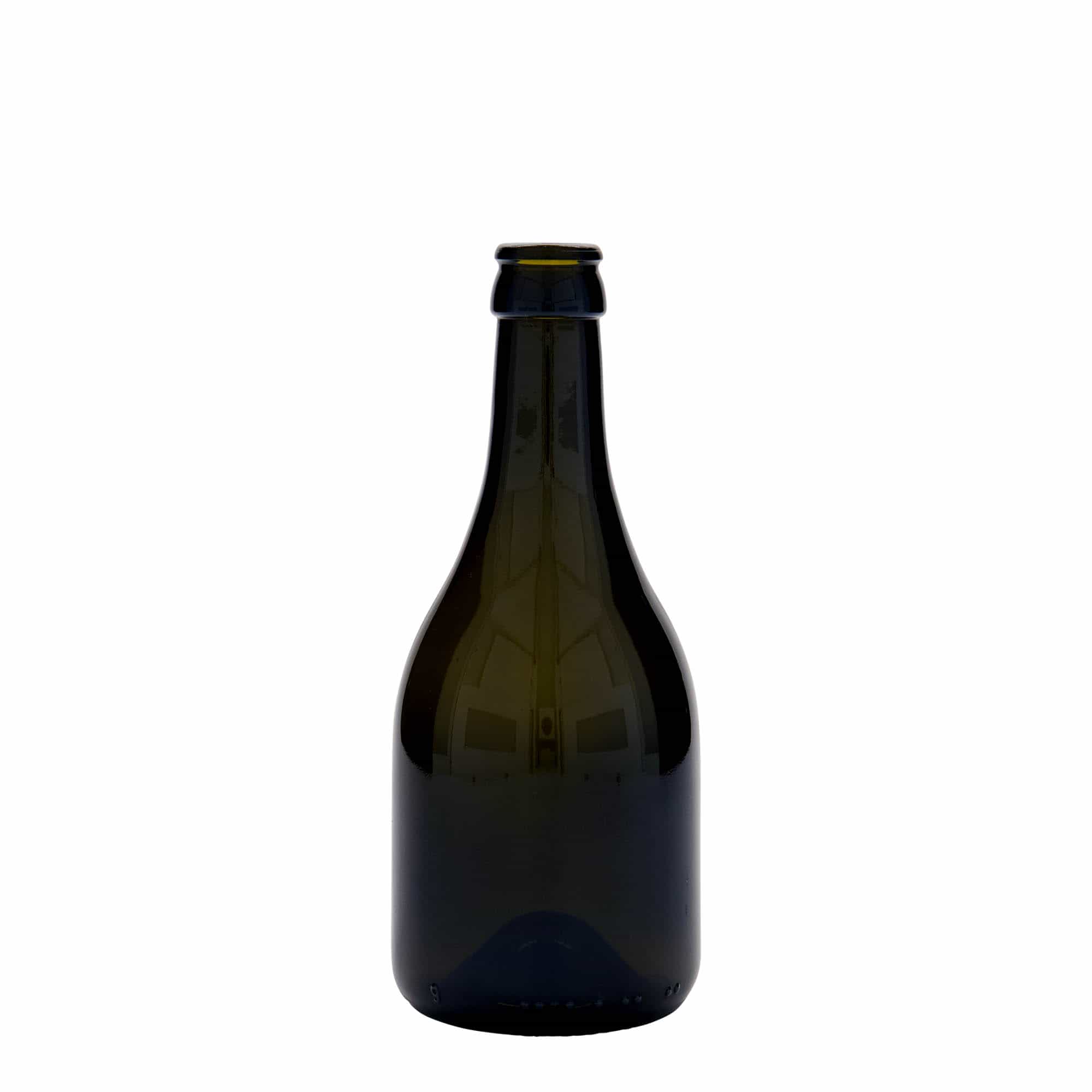 330 ml ölflaska 'Horta', glas, antikgrön, öppning: kapsyl
