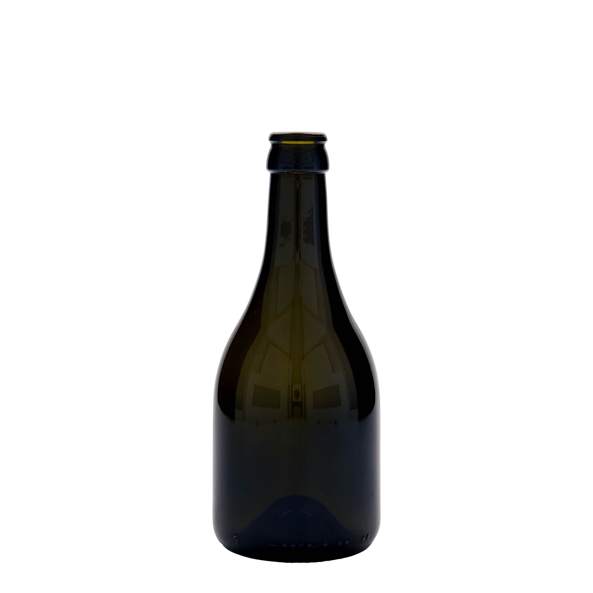 330 ml ölflaska 'Horta', glas, antikgrön, öppning: kapsyl