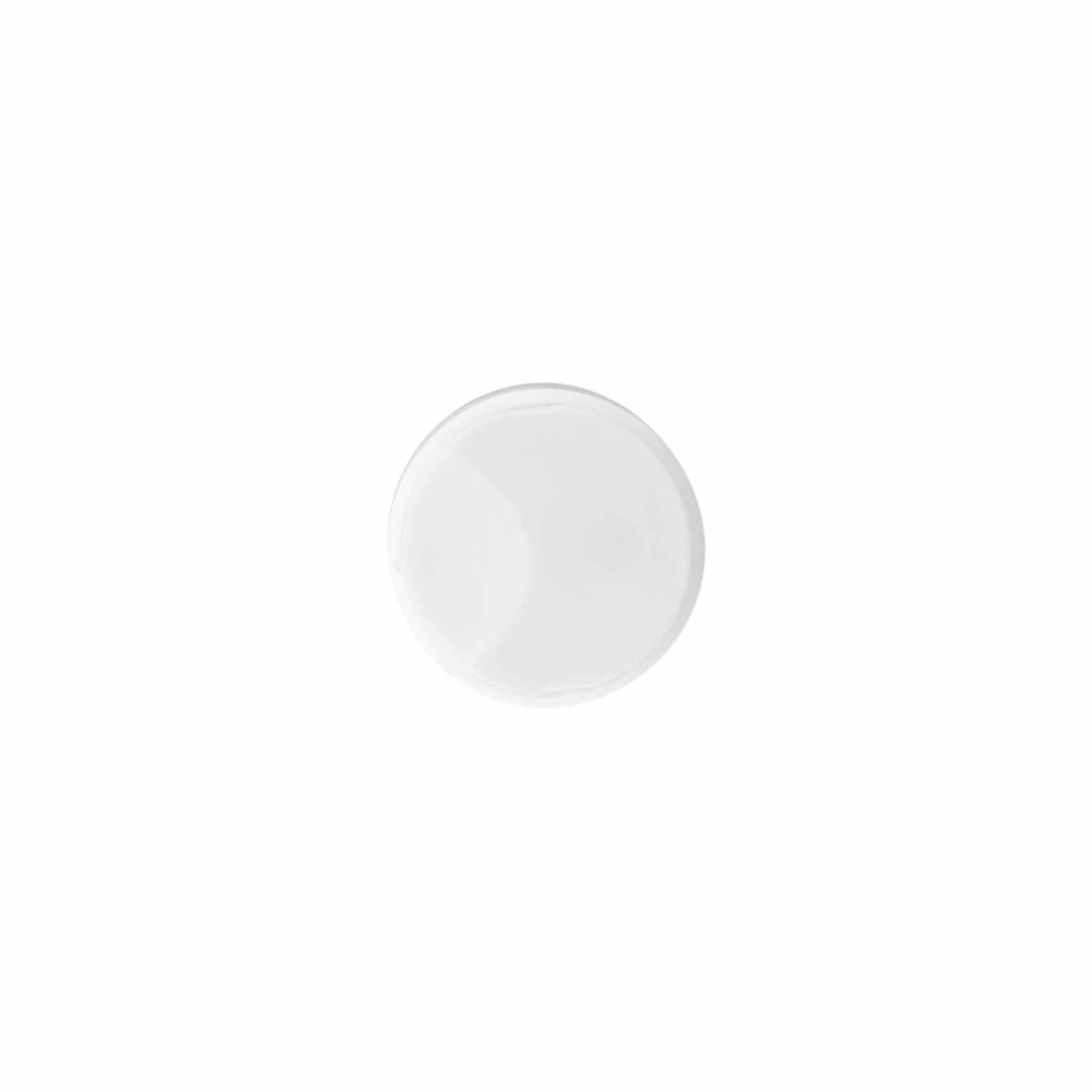 Skruvkapsel Disc Top, PP-plast, vit, för mynning: 24/410