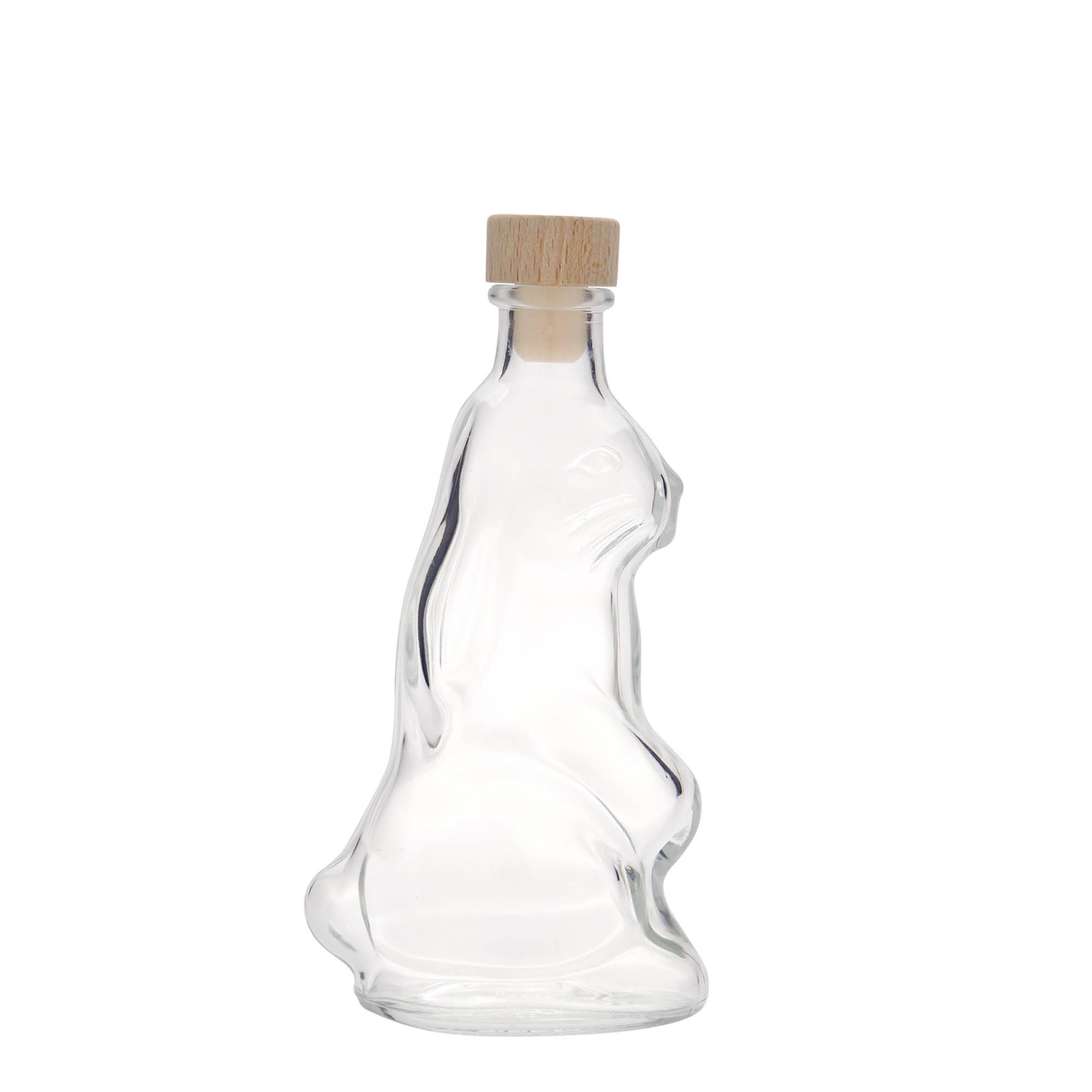 200 ml glasflaska 'Hare', öppning: kork
