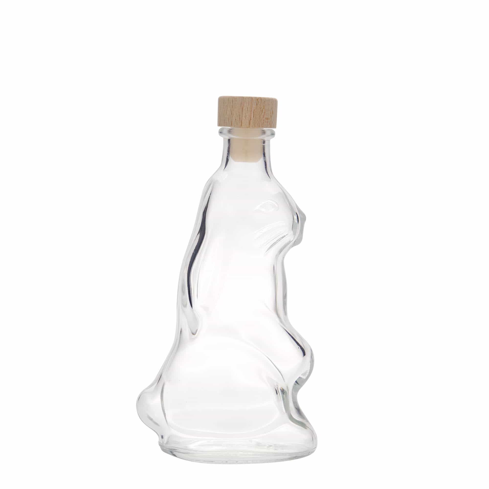 200 ml glasflaska 'Hare', öppning: kork