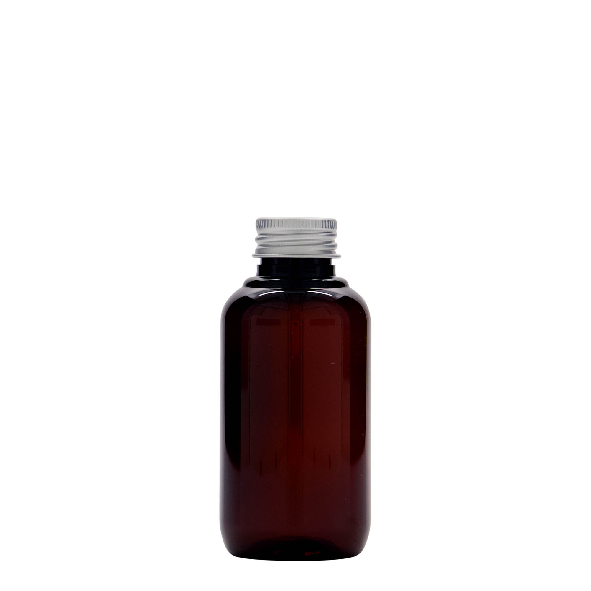 100 ml återvinningsbar plastflaska 'Victor's Best', PCR, brun, öppning: 24/410