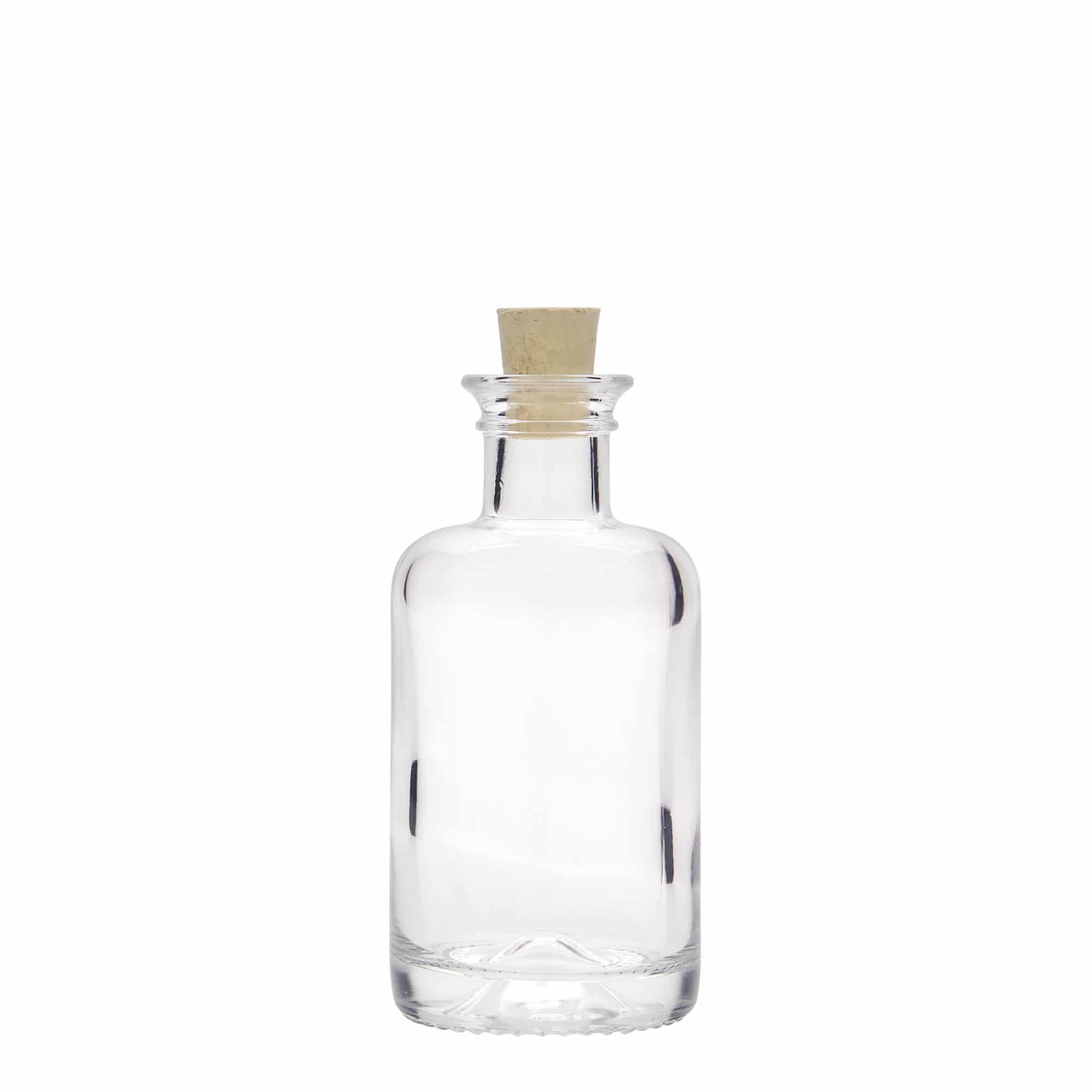 100 ml glasflaska apotekare, öppning: kork