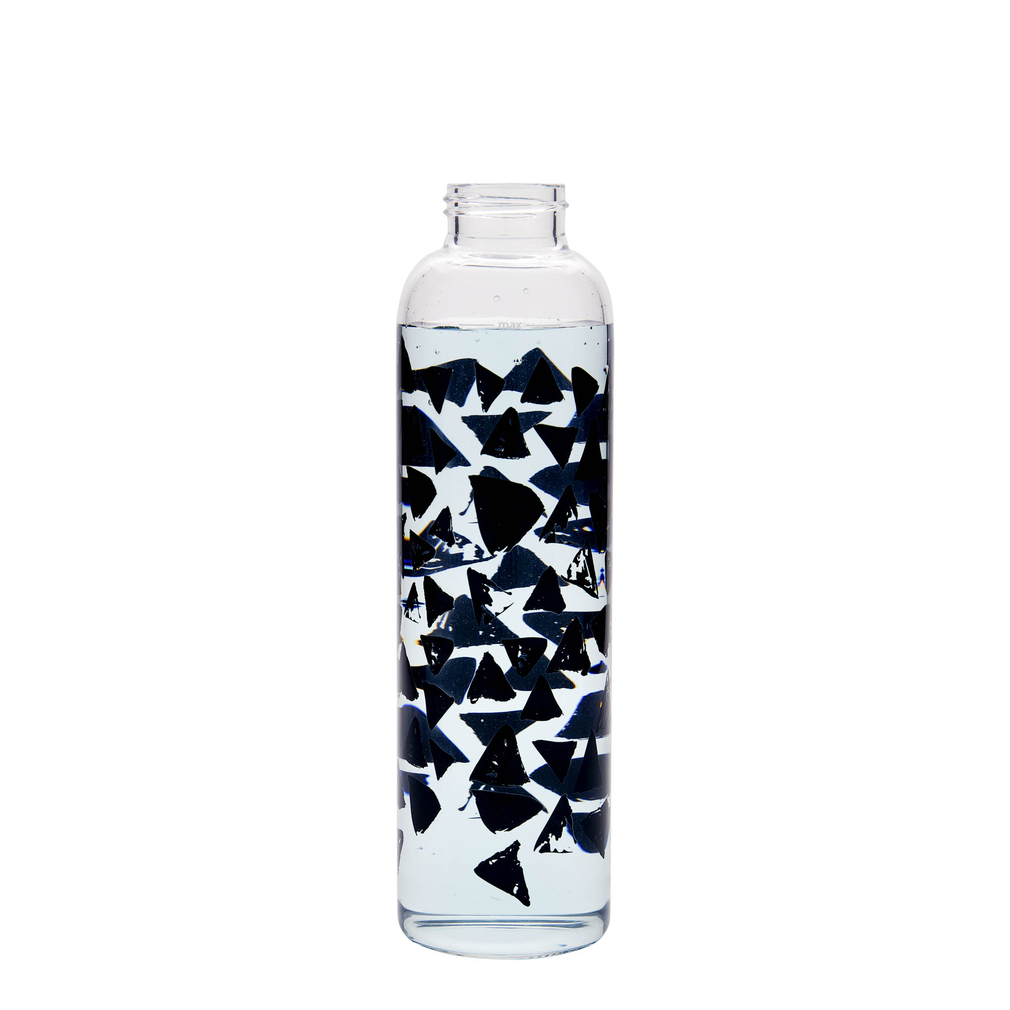 500 ml drickflaska 'Perseus - Svarta trianglar', öppning: skruvlock